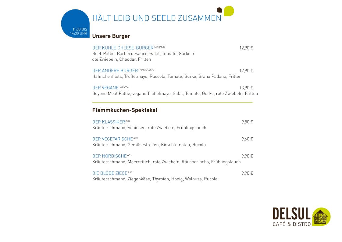 DELSUL - Café & Bistro меню