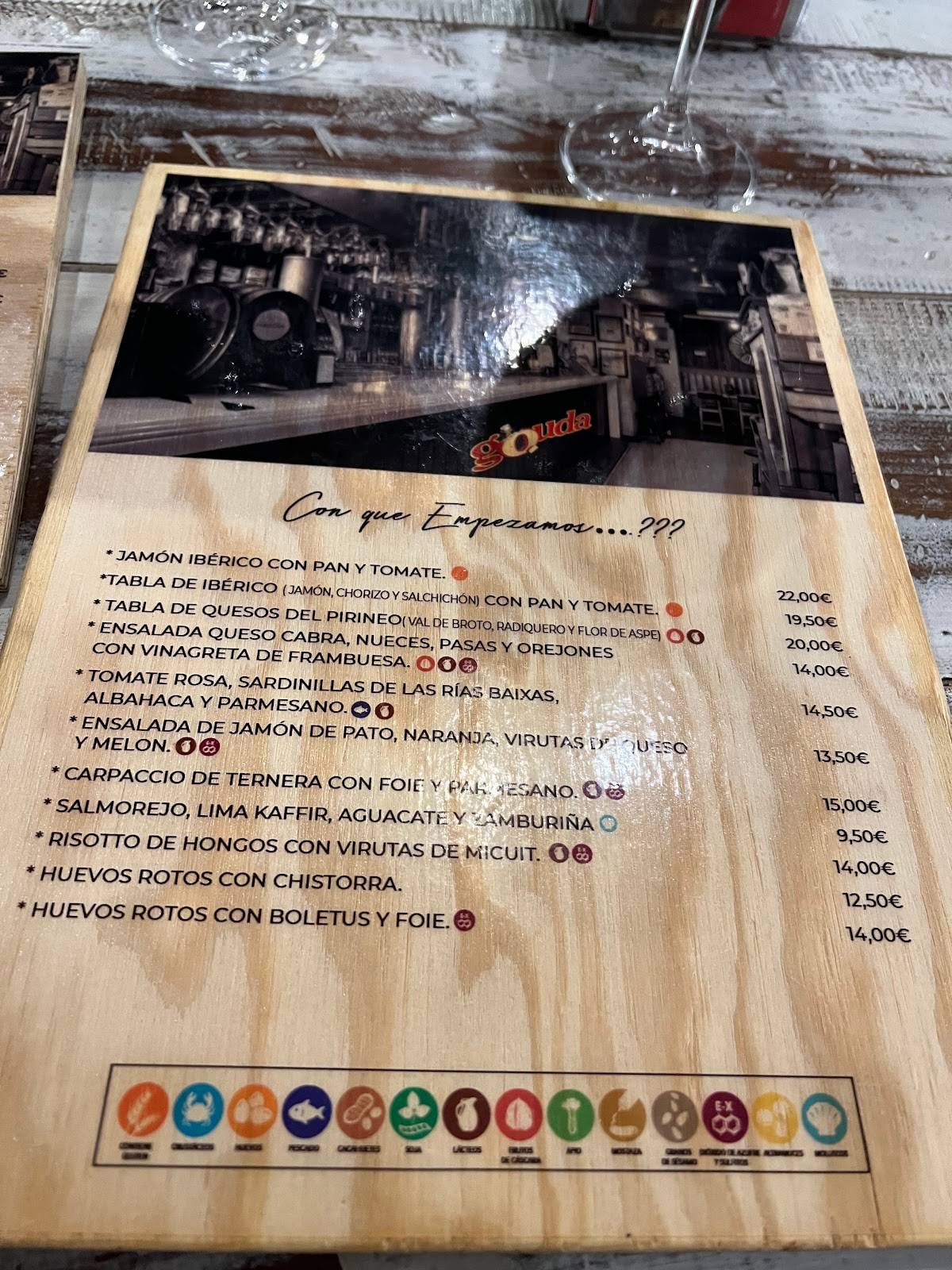Taberna Holandesa Gouda Biescas меню