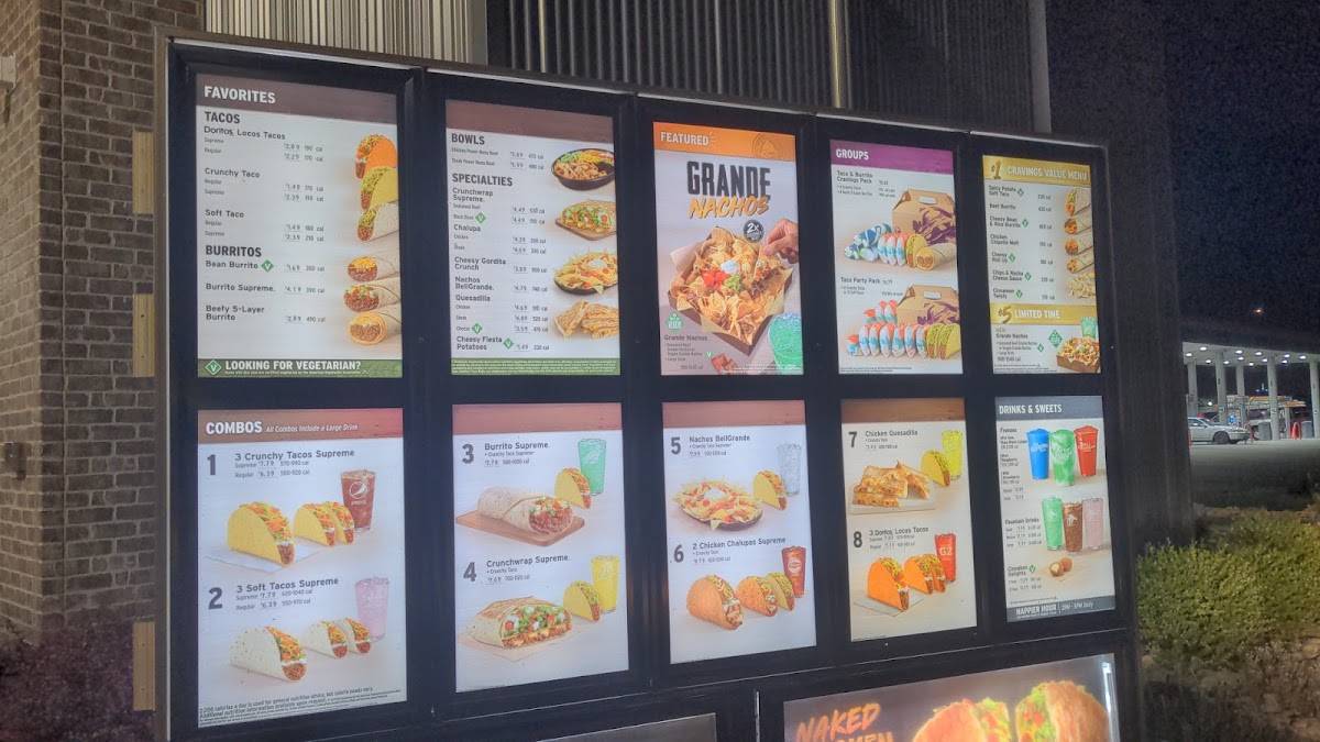 Taco Bell меню