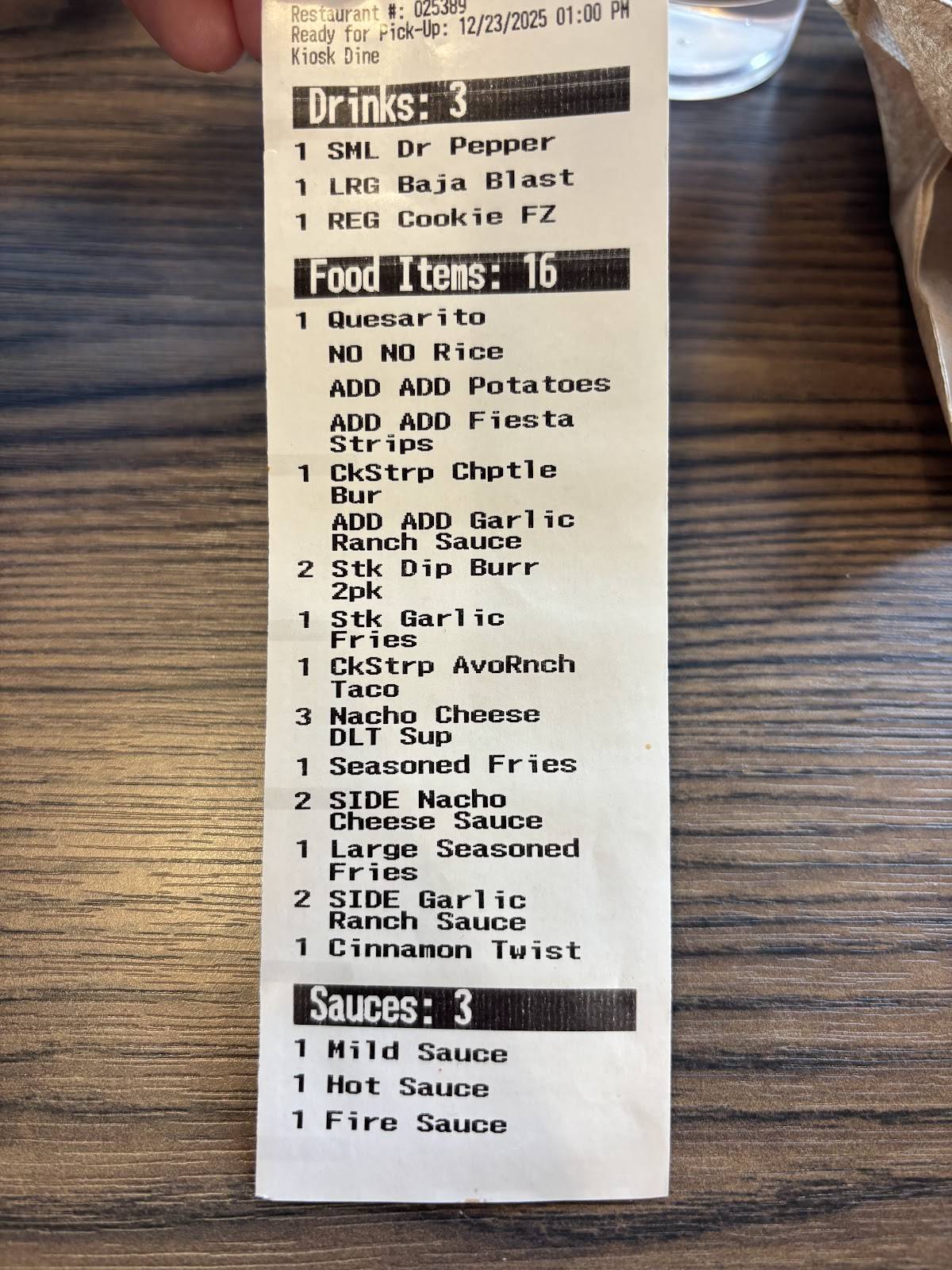 Taco Bell меню