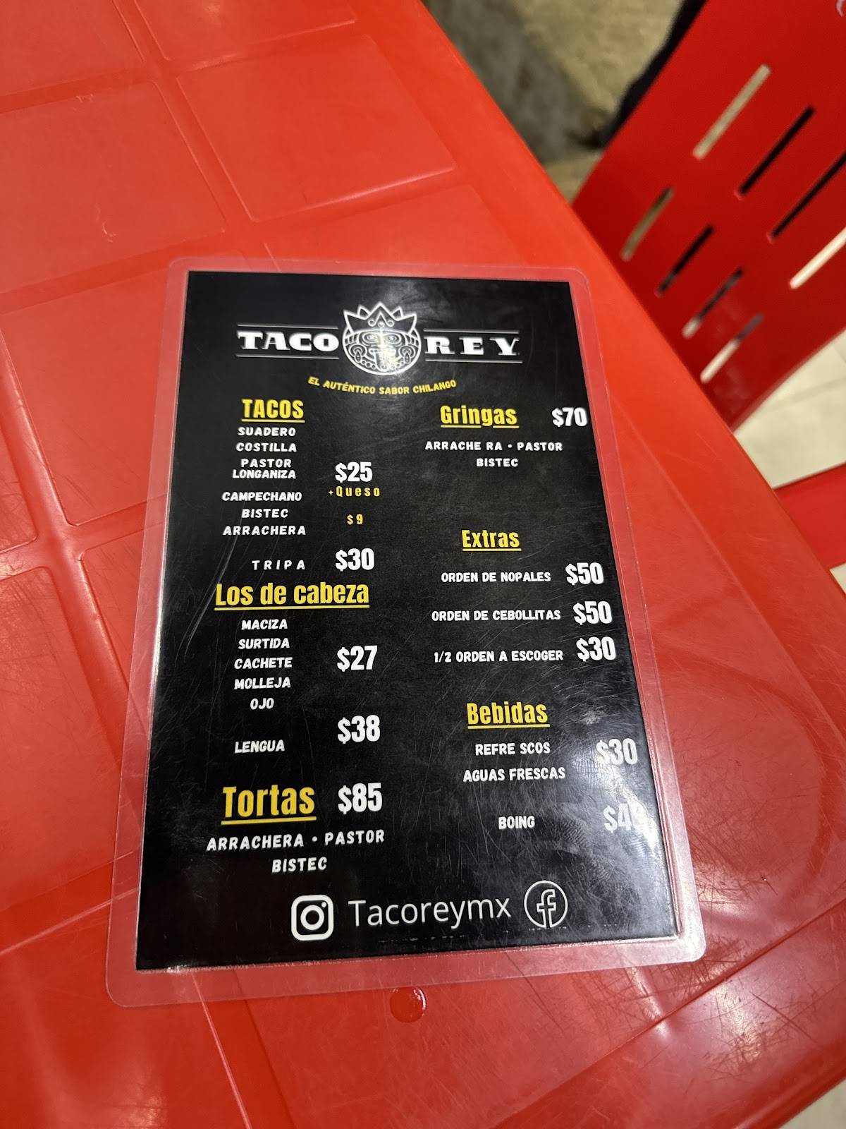 Taco Rey меню