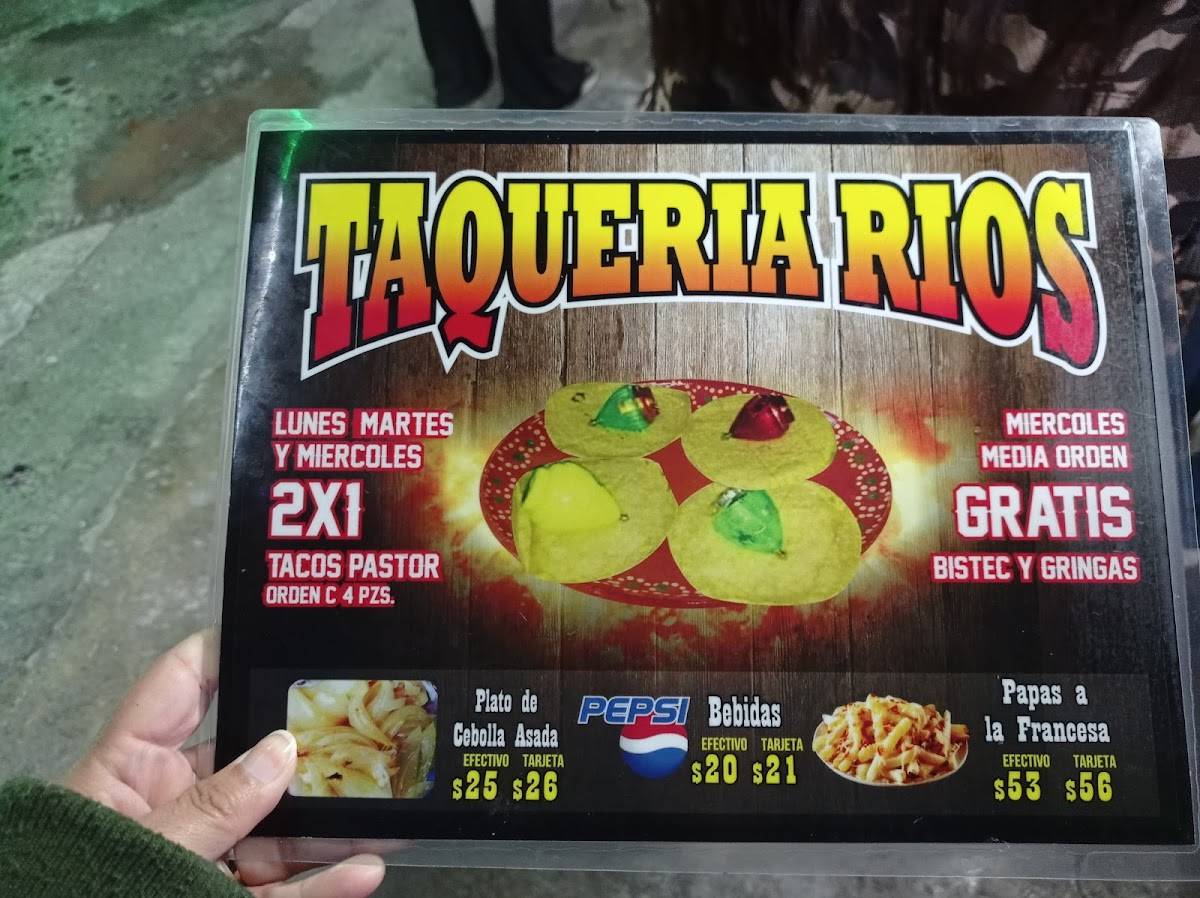 Taquería Rios меню