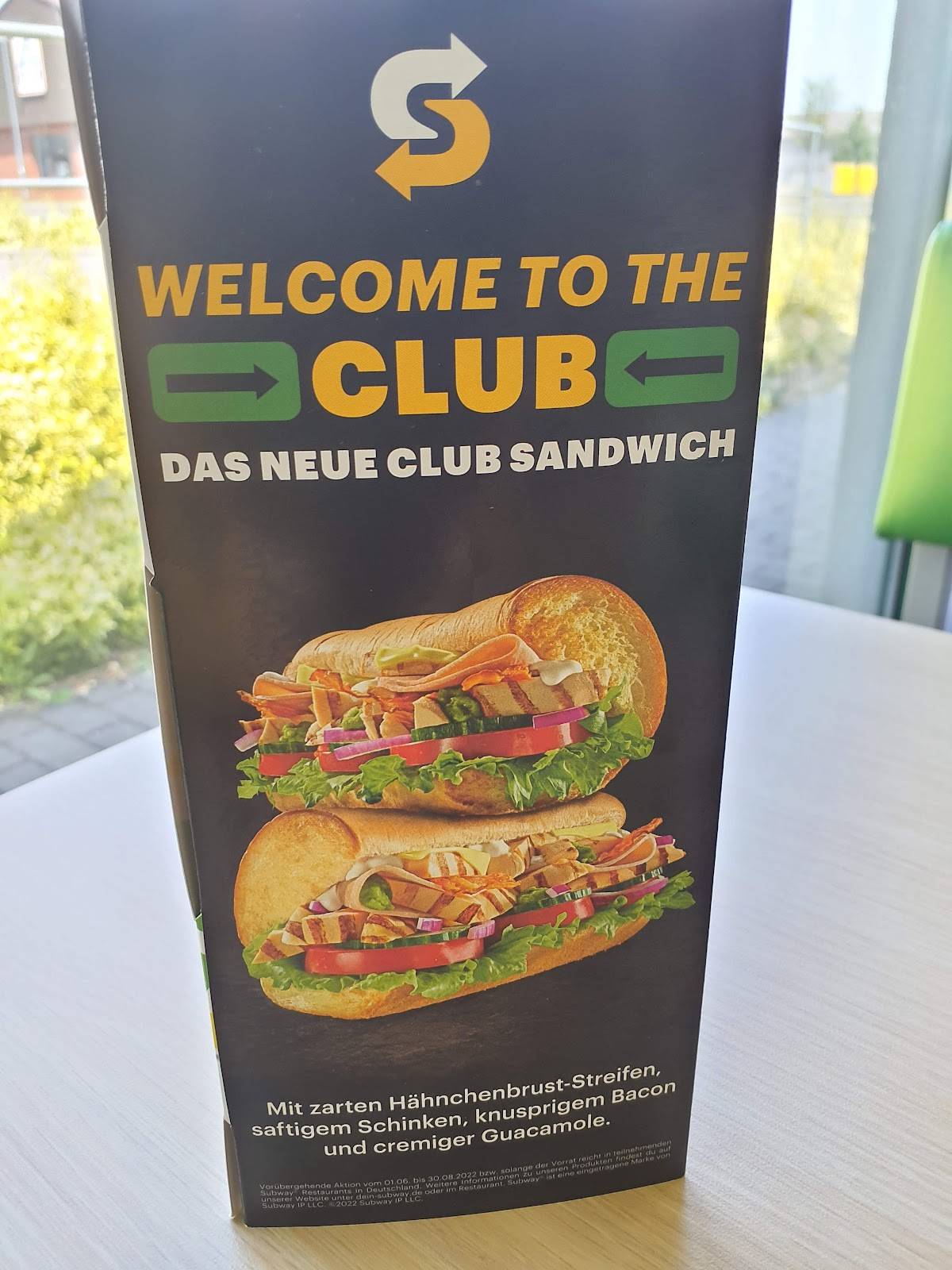 Subway меню