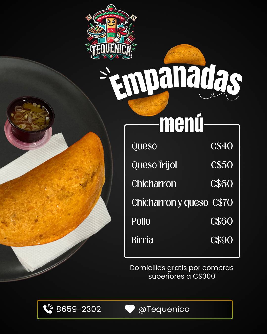 Tequemex меню