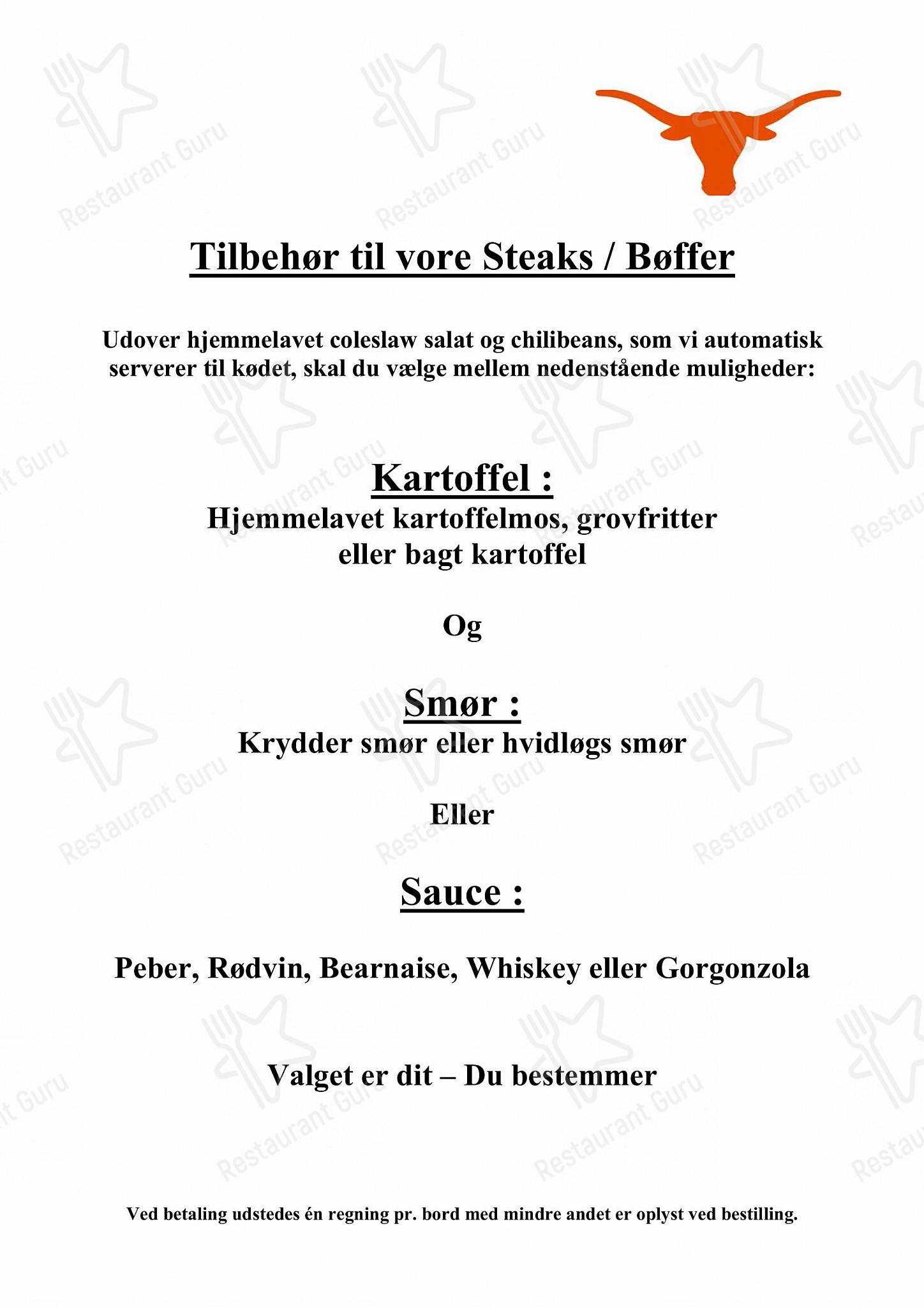 Меню ресторана Texas Bornholm - Wine Menu