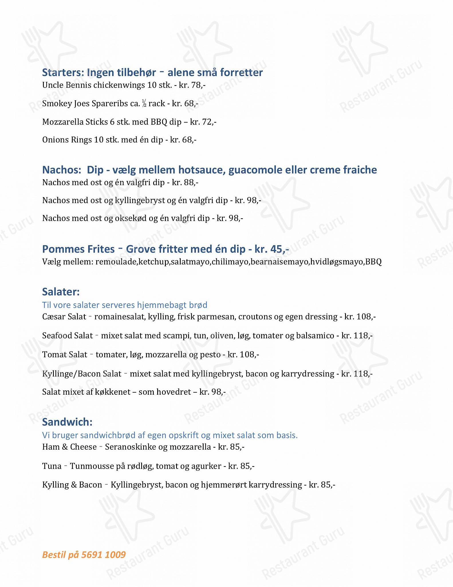 Меню ресторана Texas Bornholm - Wine Menu