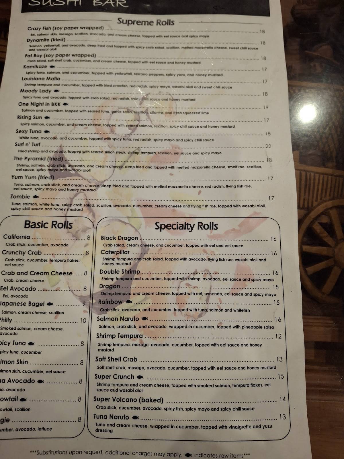 Thai Kitchen меню