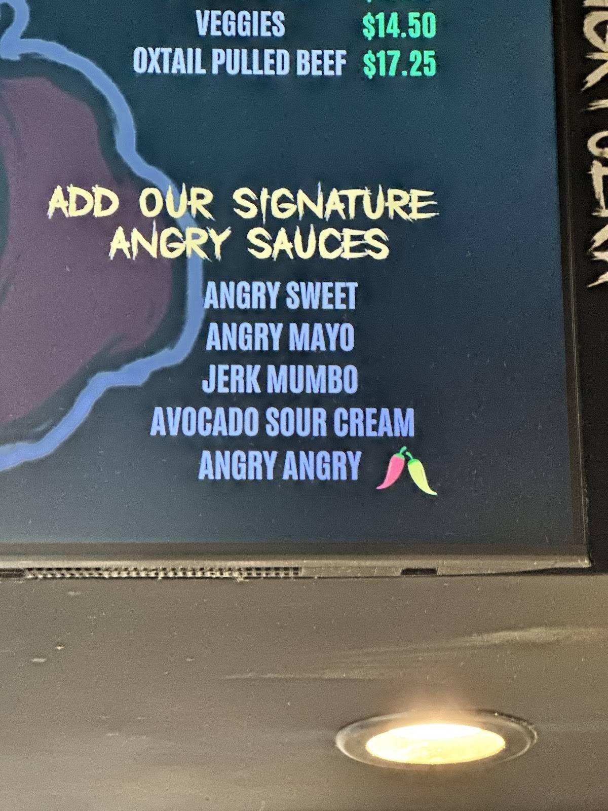 The Angry Jerk - Silver Spring меню