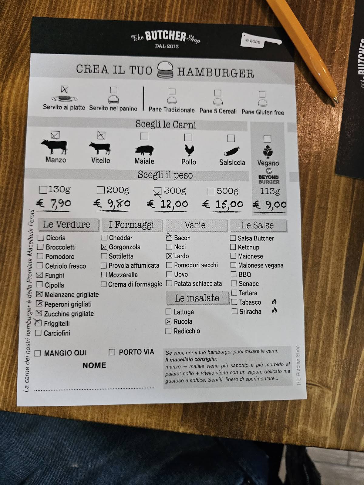 The Butcher Shop меню