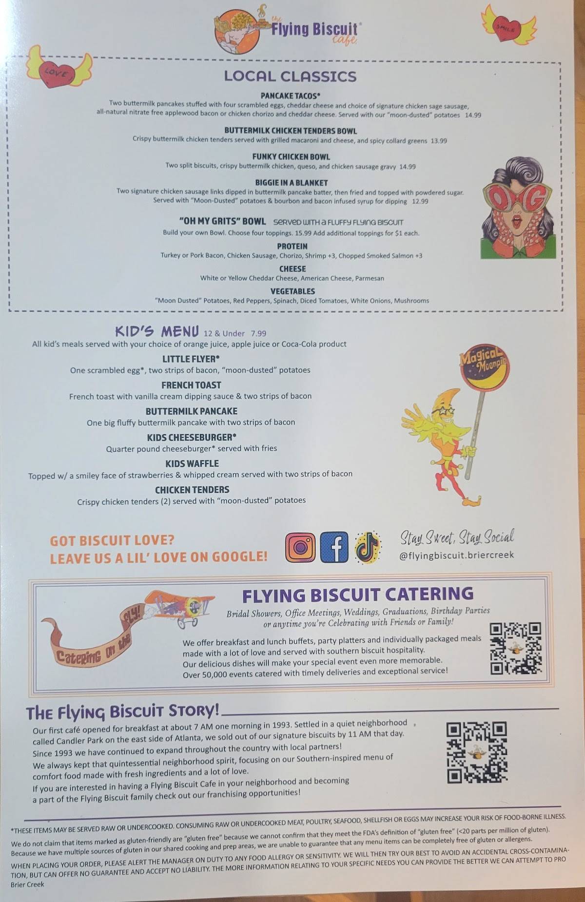 The Flying Biscuit Cafe меню