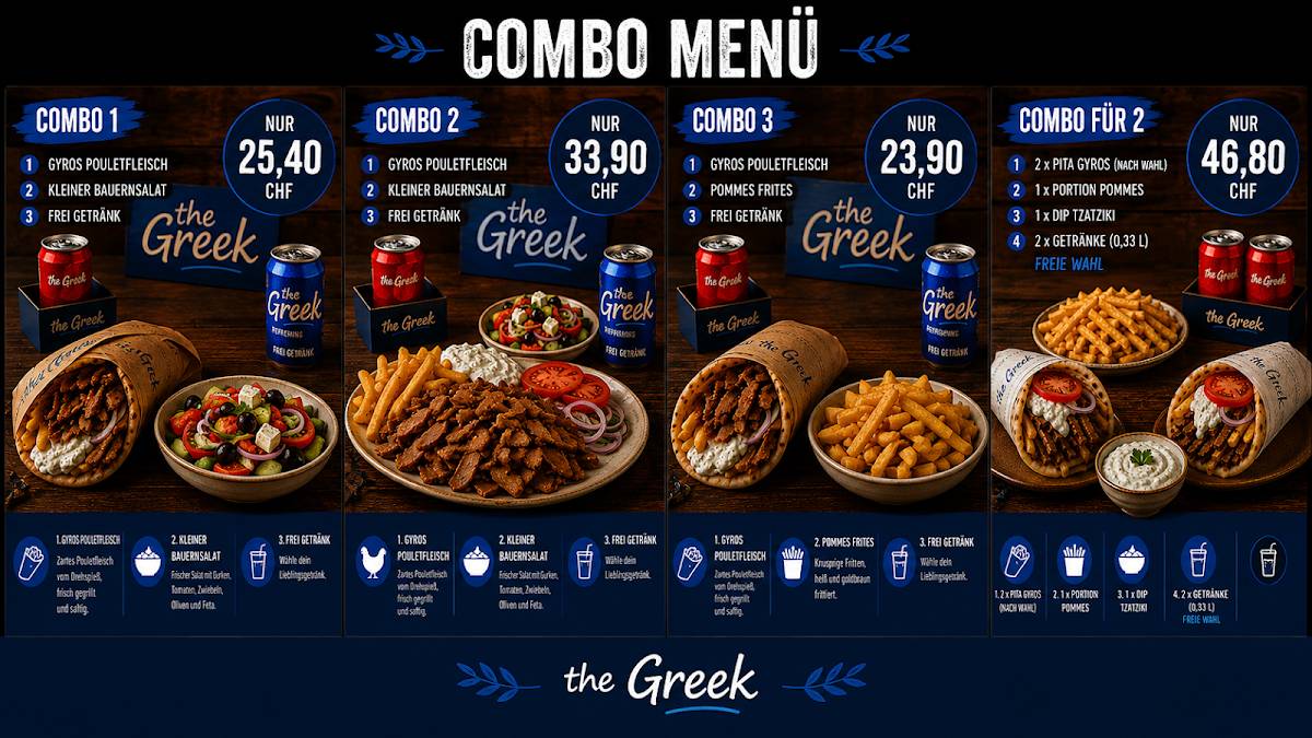 The Greek меню