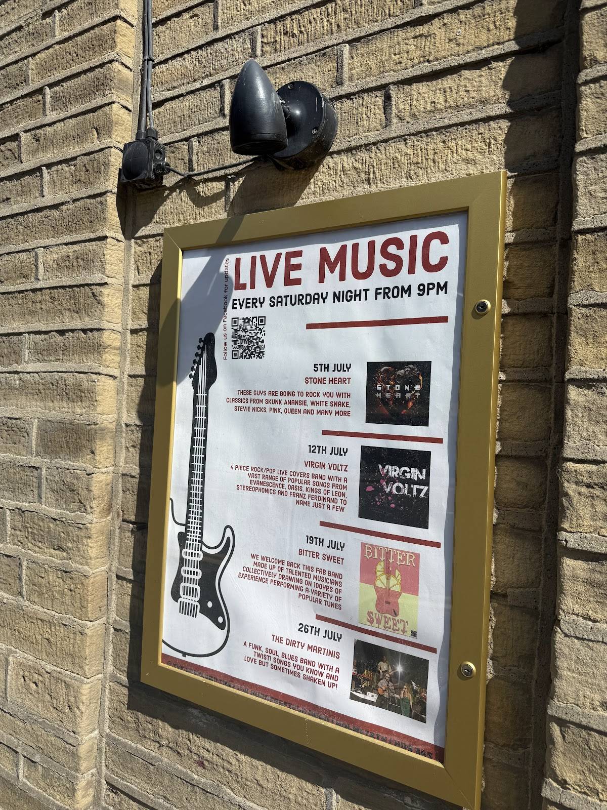 The Postcard Inn, Holmfirth меню