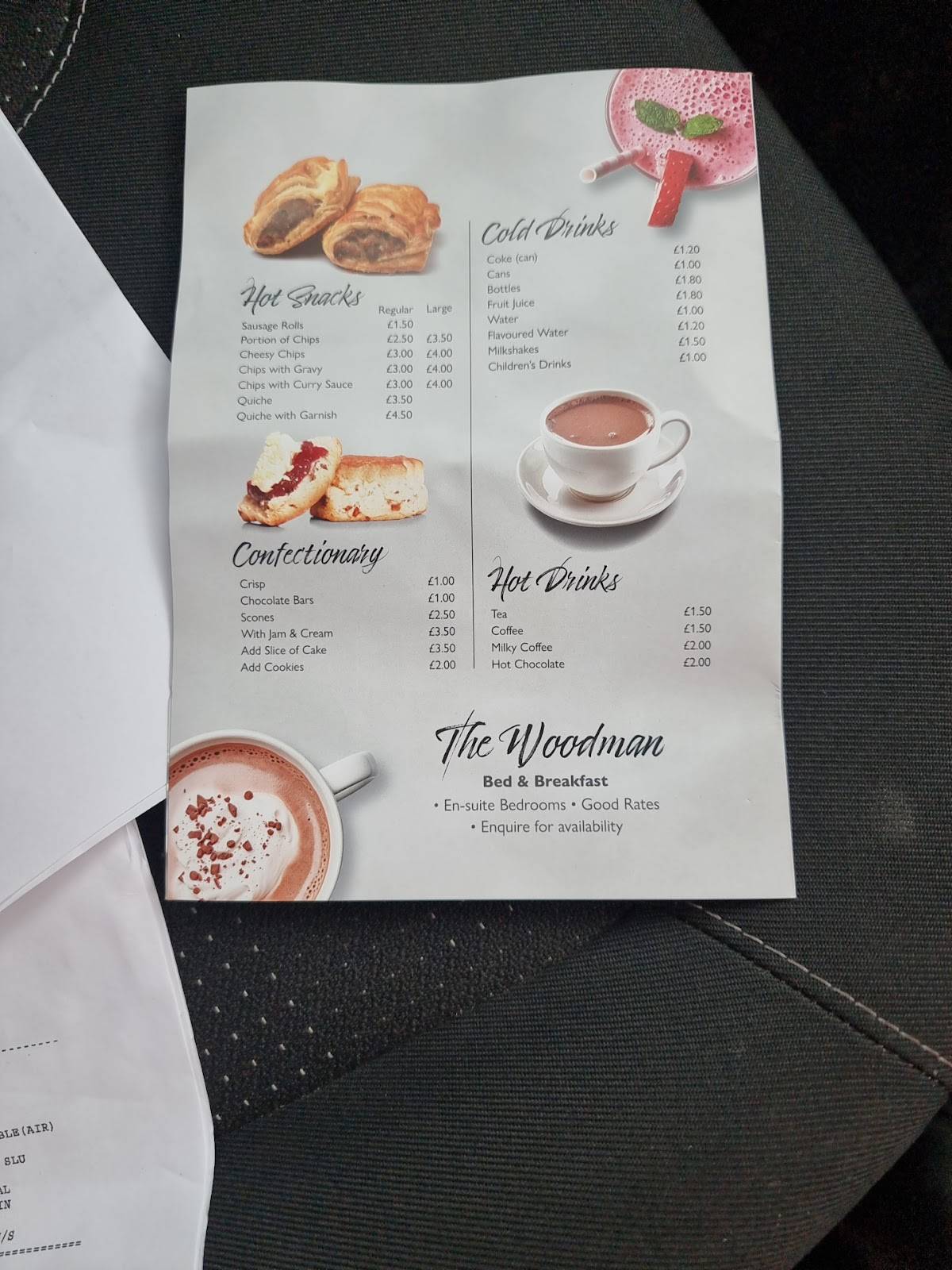 The Woodman Cafe меню