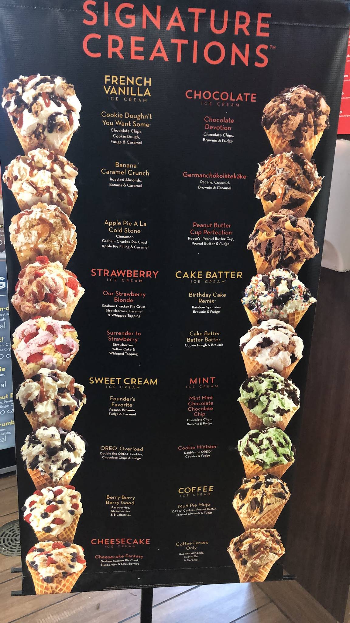 Tim Hortons меню