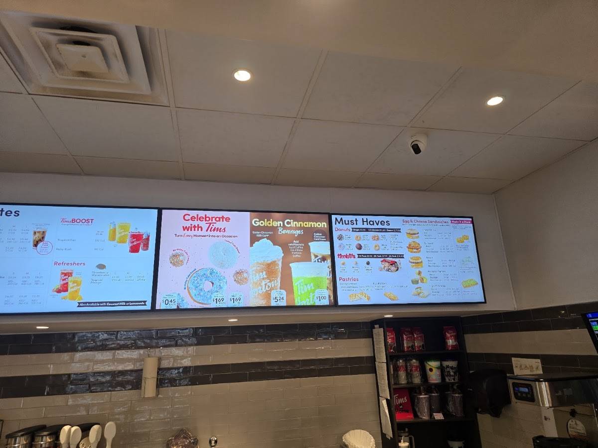 Tim Hortons меню
