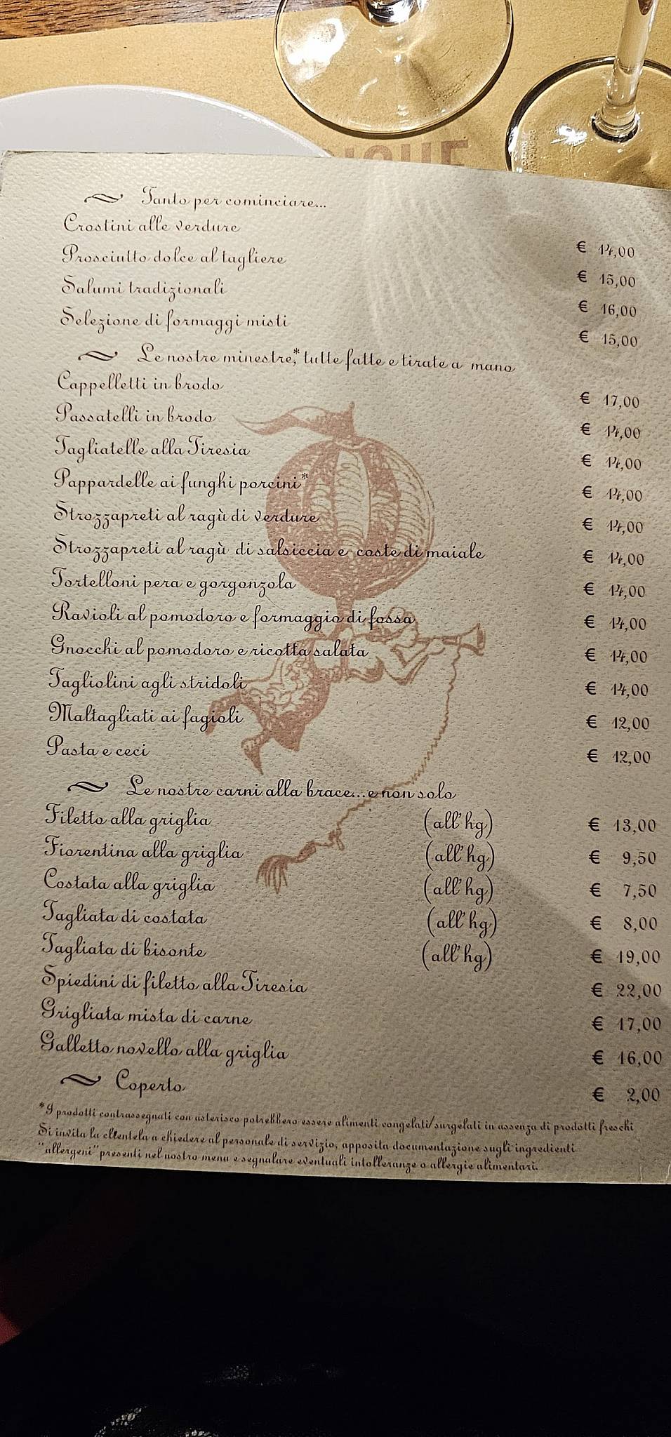 Tiresia Restaurant меню