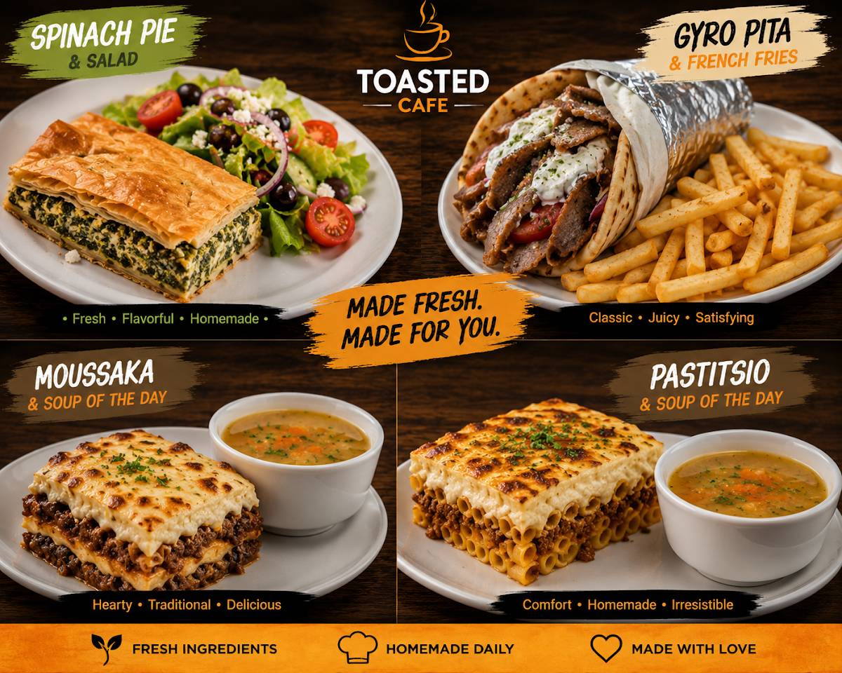 Toasted Café меню