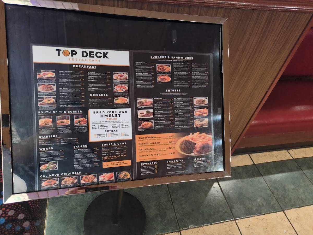Top Deck меню