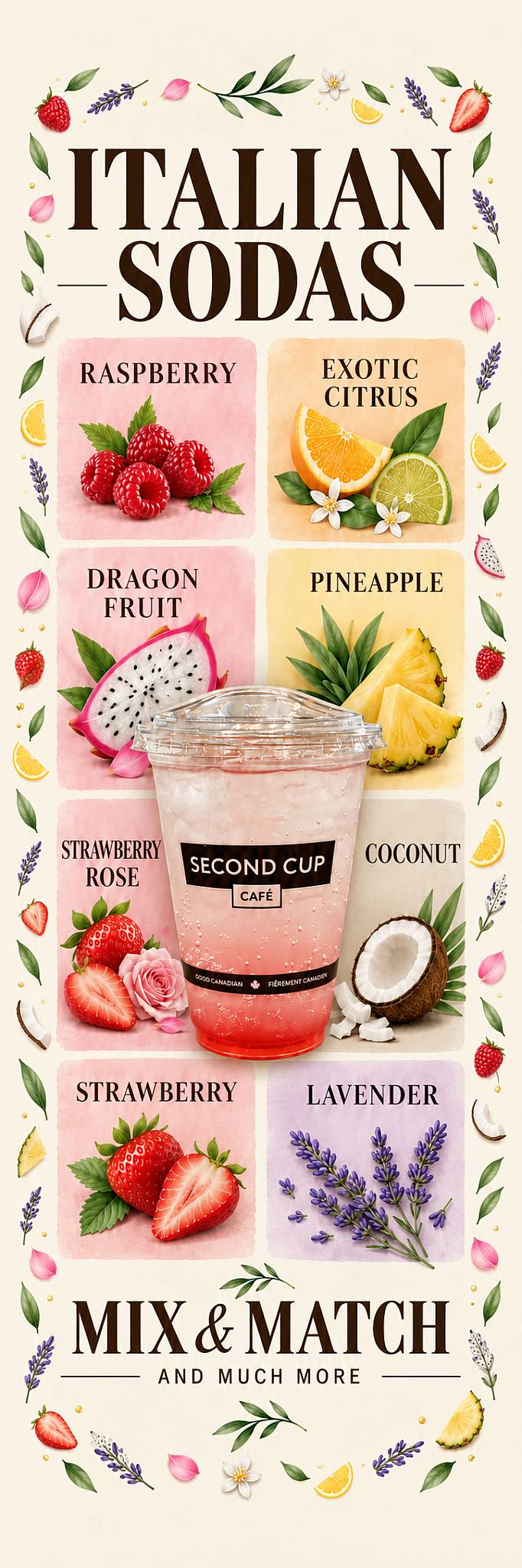 Second Cup Café меню