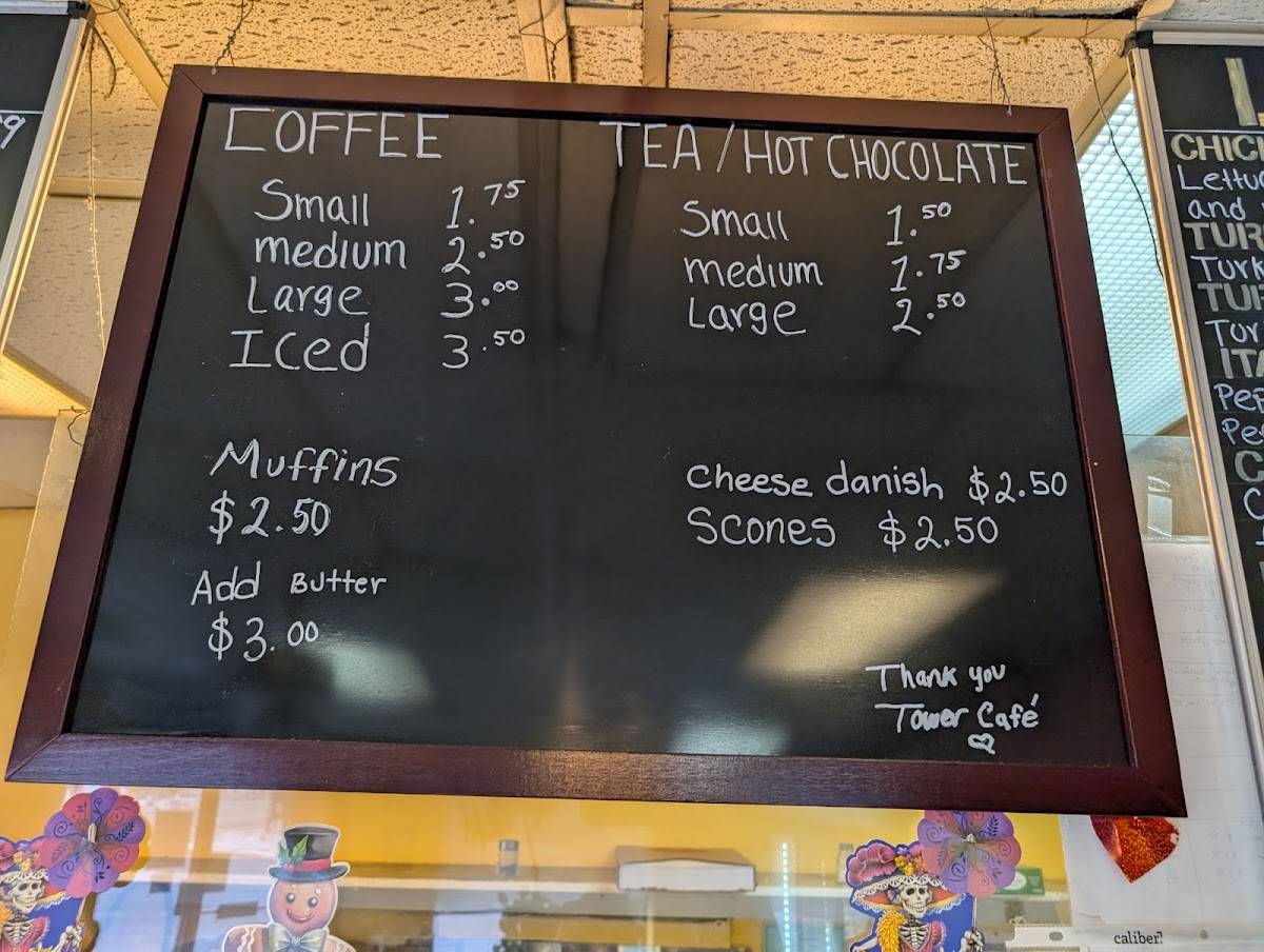 Tower deli café меню