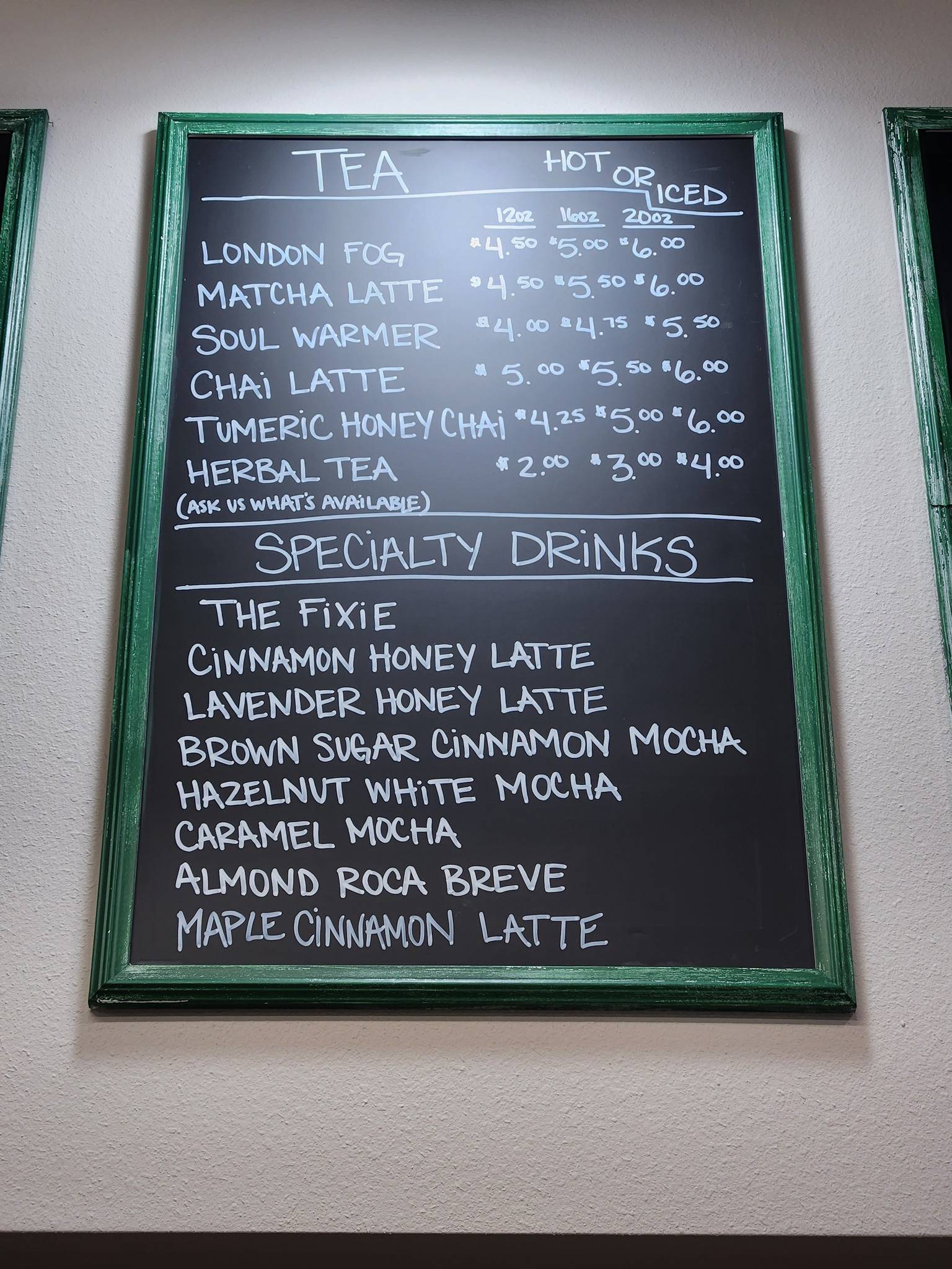 Trailside Coffee Company меню