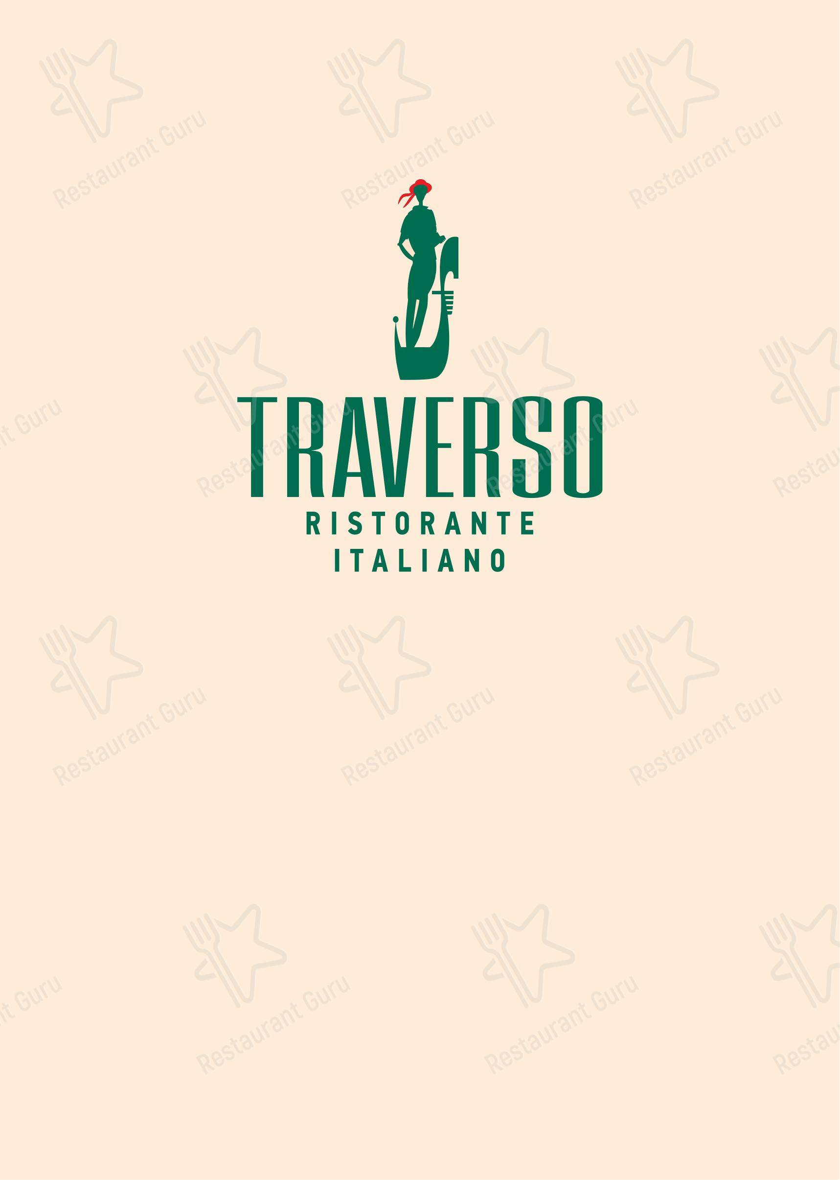 Меню ресторана Traverso