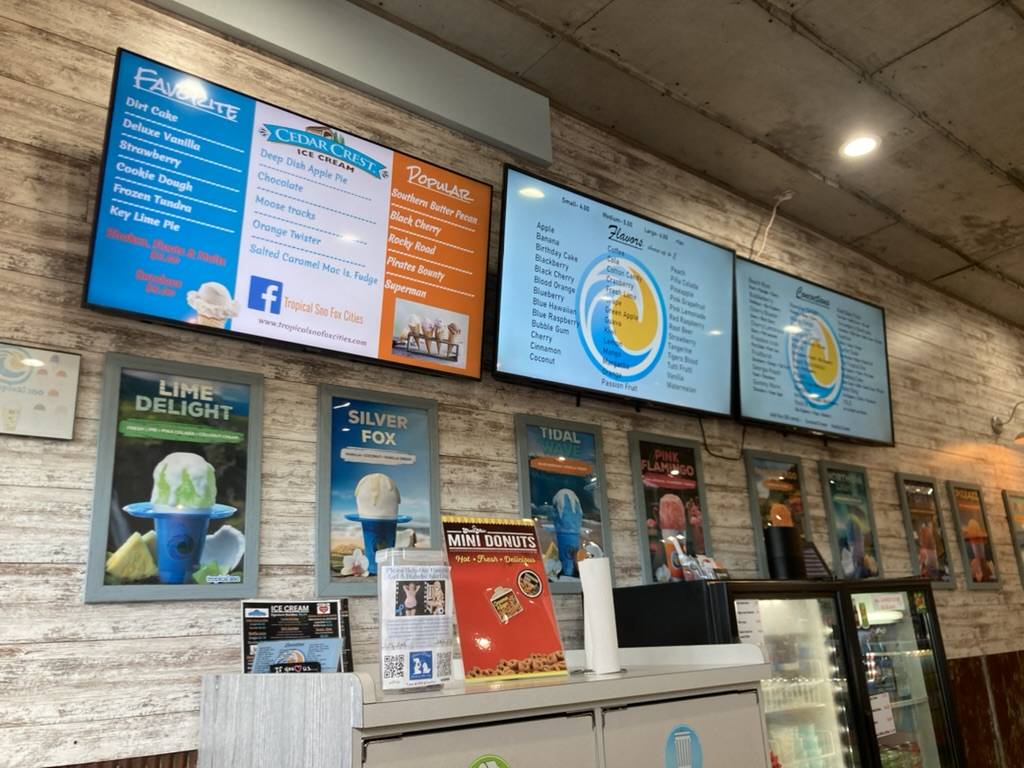 Tropical Sno Fox CIties меню