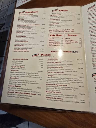 Tuscany's меню