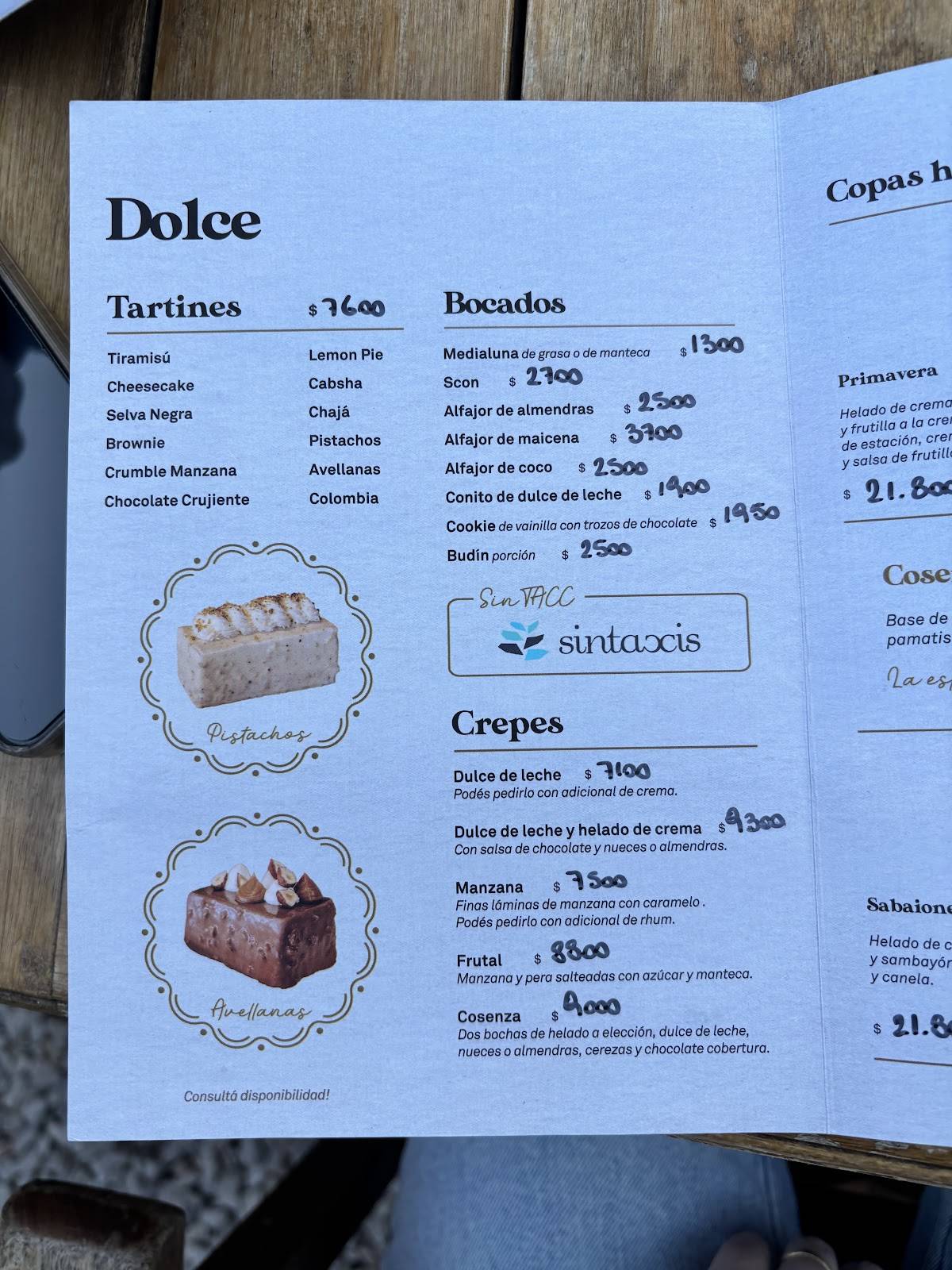 Via Cosenza - Ranelagh меню