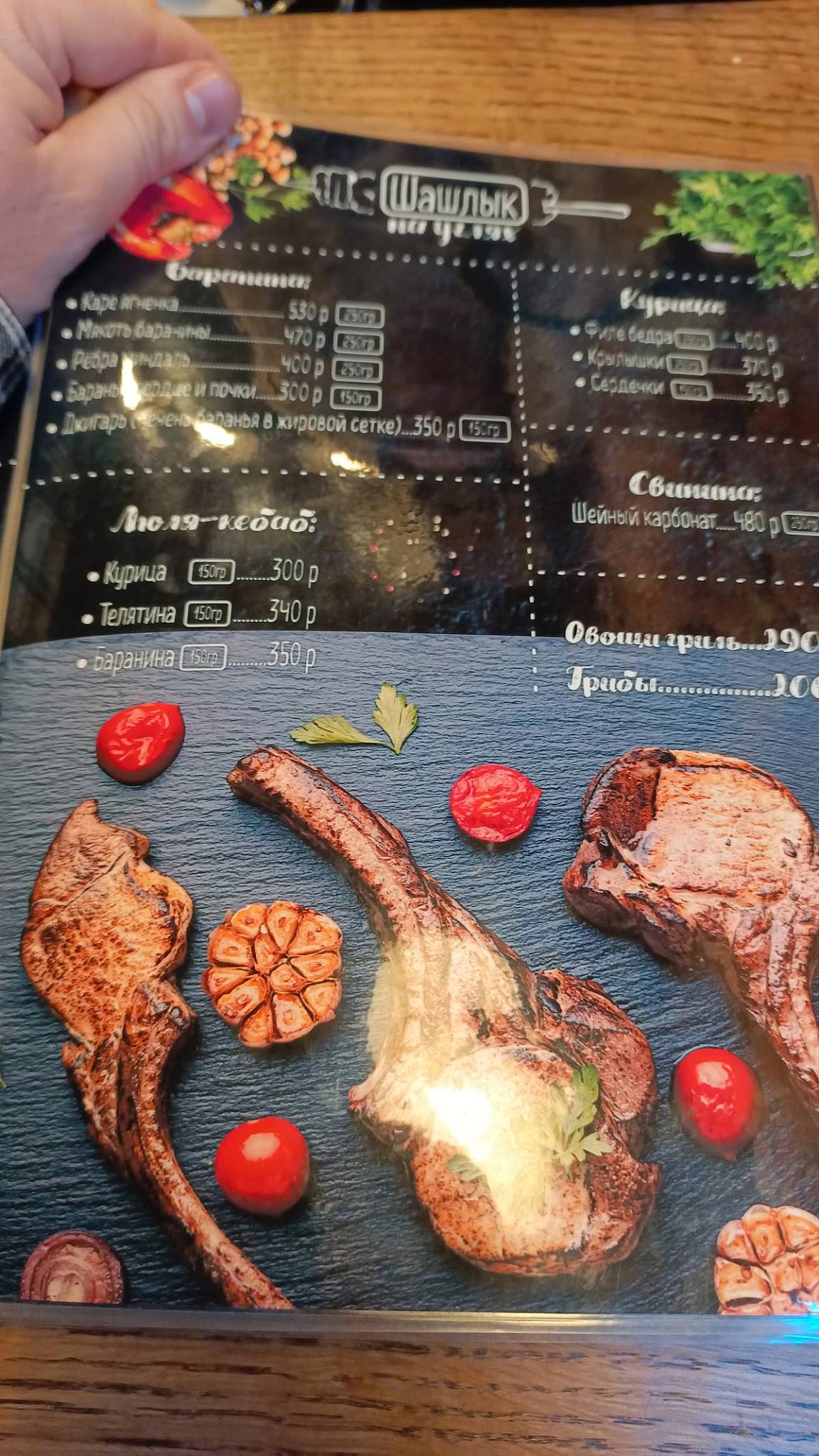 Вкусно на углях меню