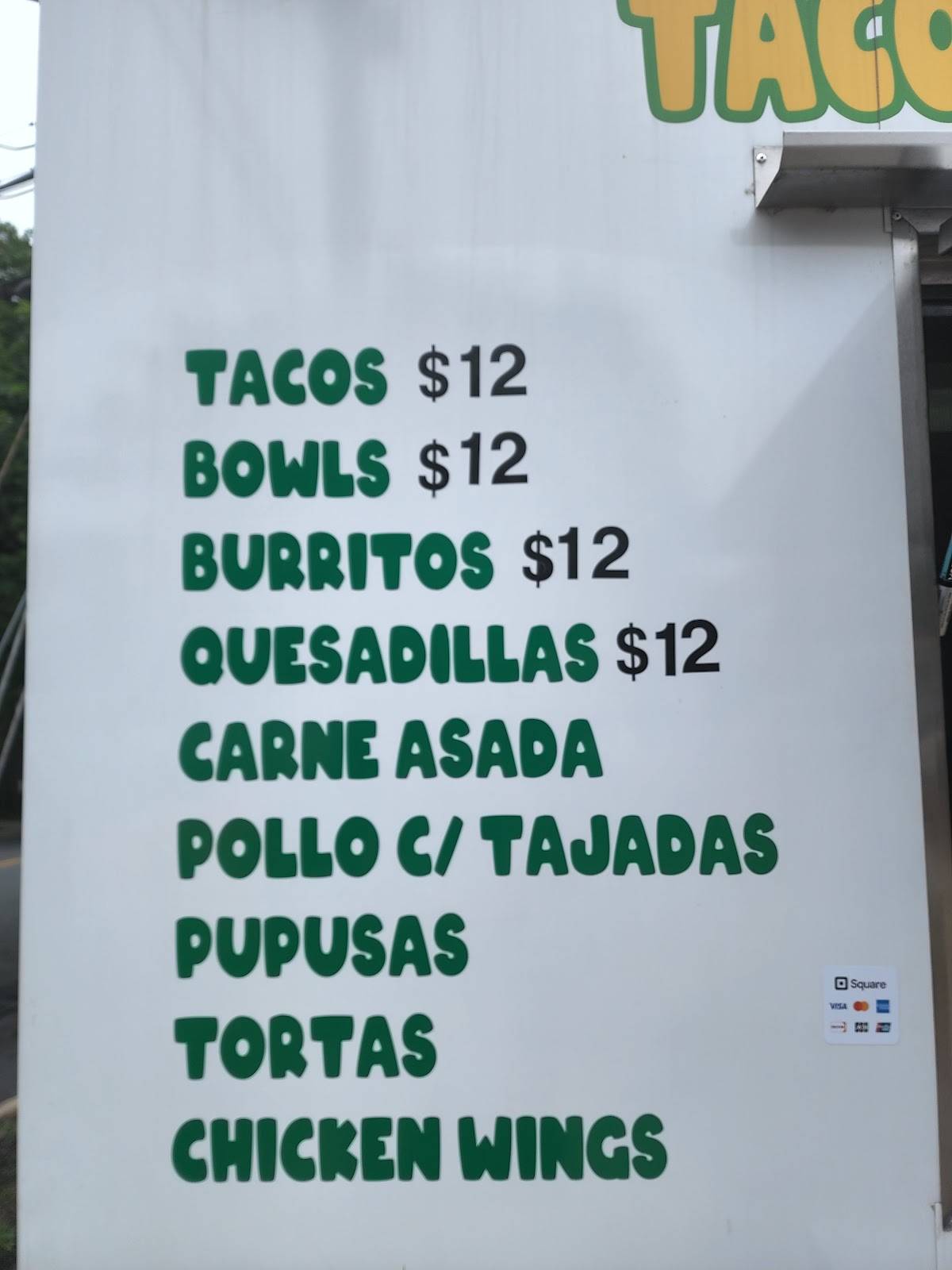 WOW WOW TACOS меню