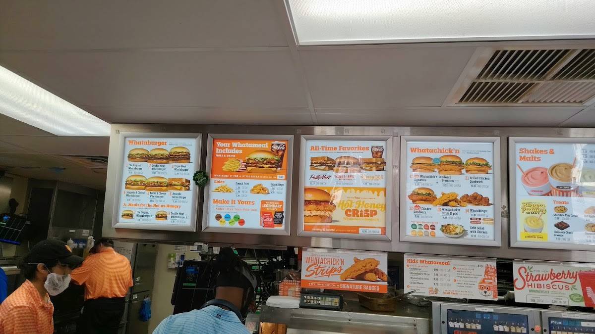 Whataburger меню