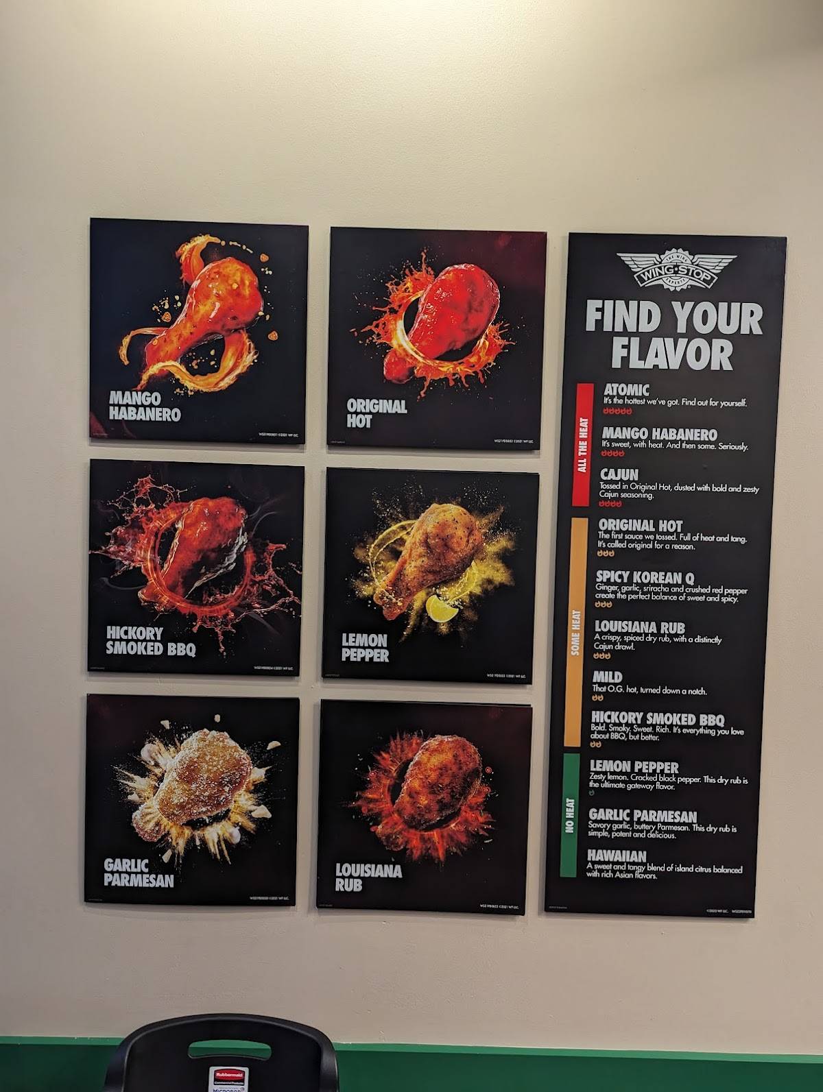 Wingstop меню