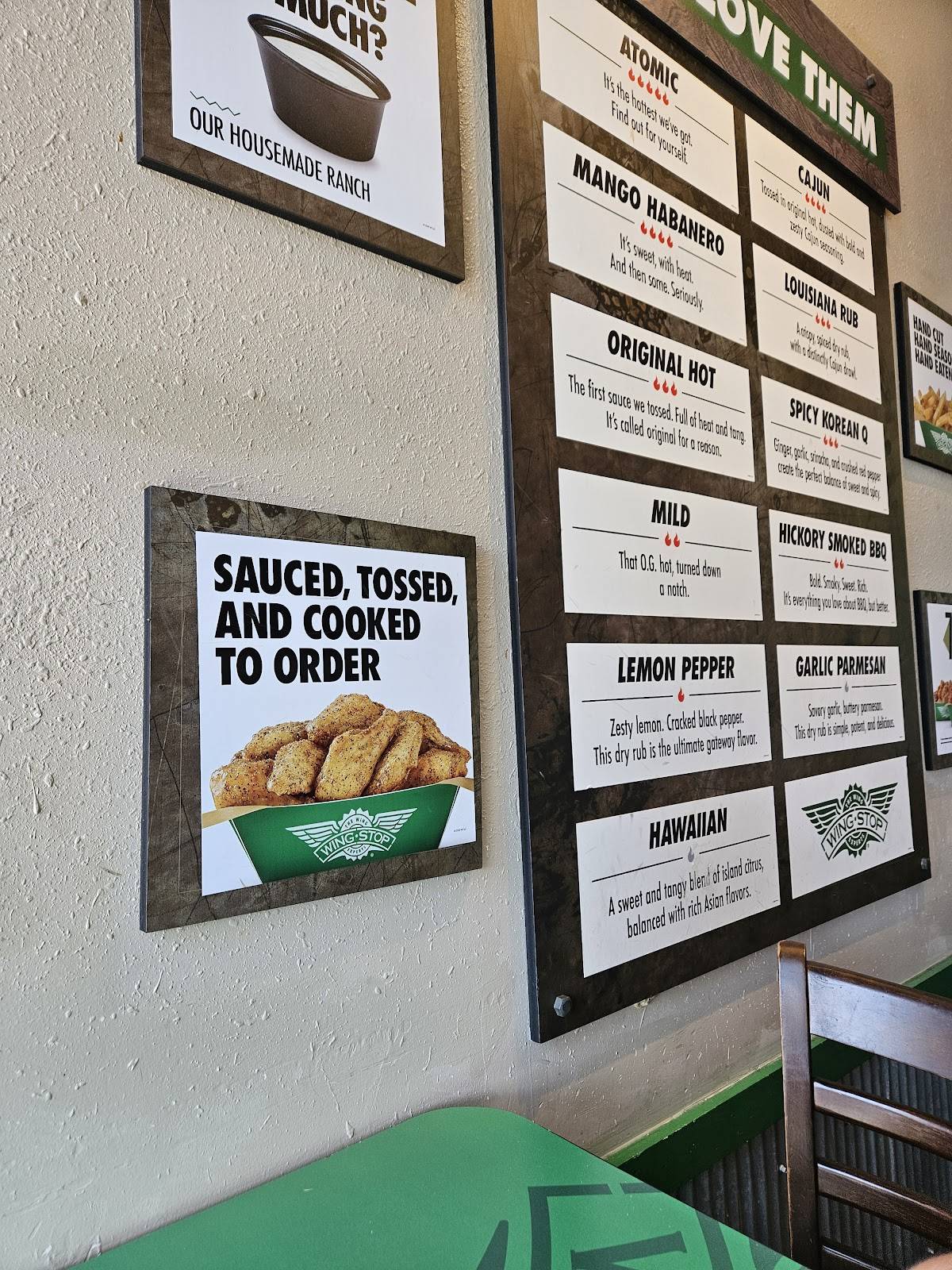 Wingstop меню
