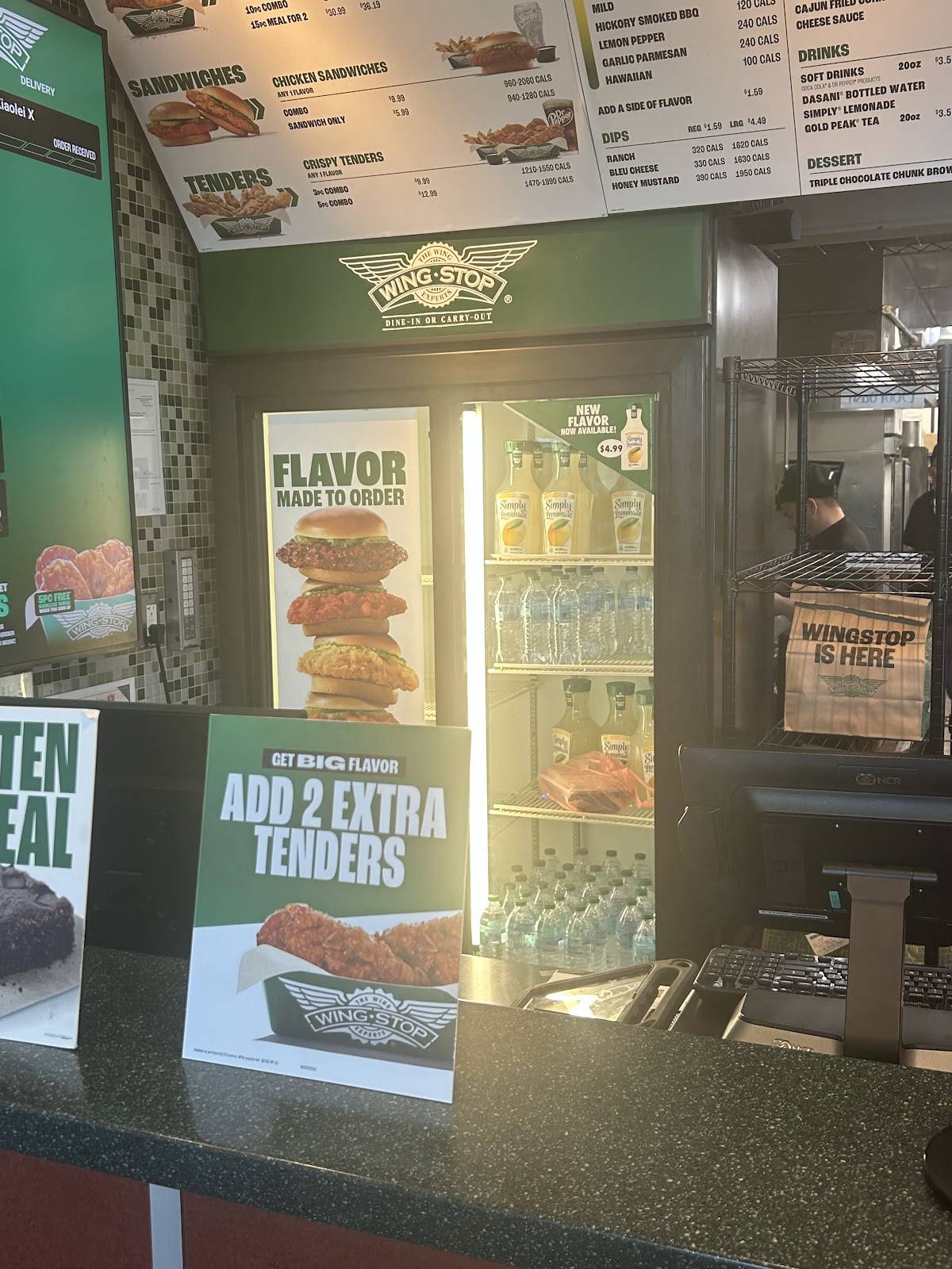 Wingstop меню
