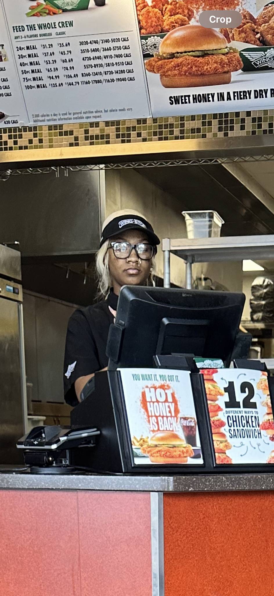 Wingstop меню