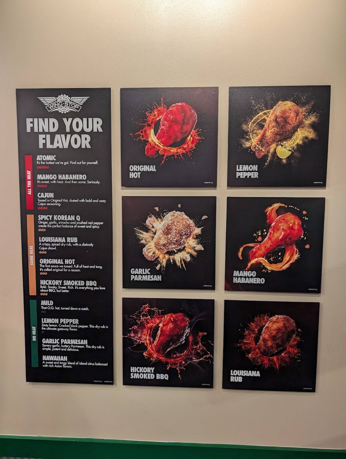 Wingstop меню
