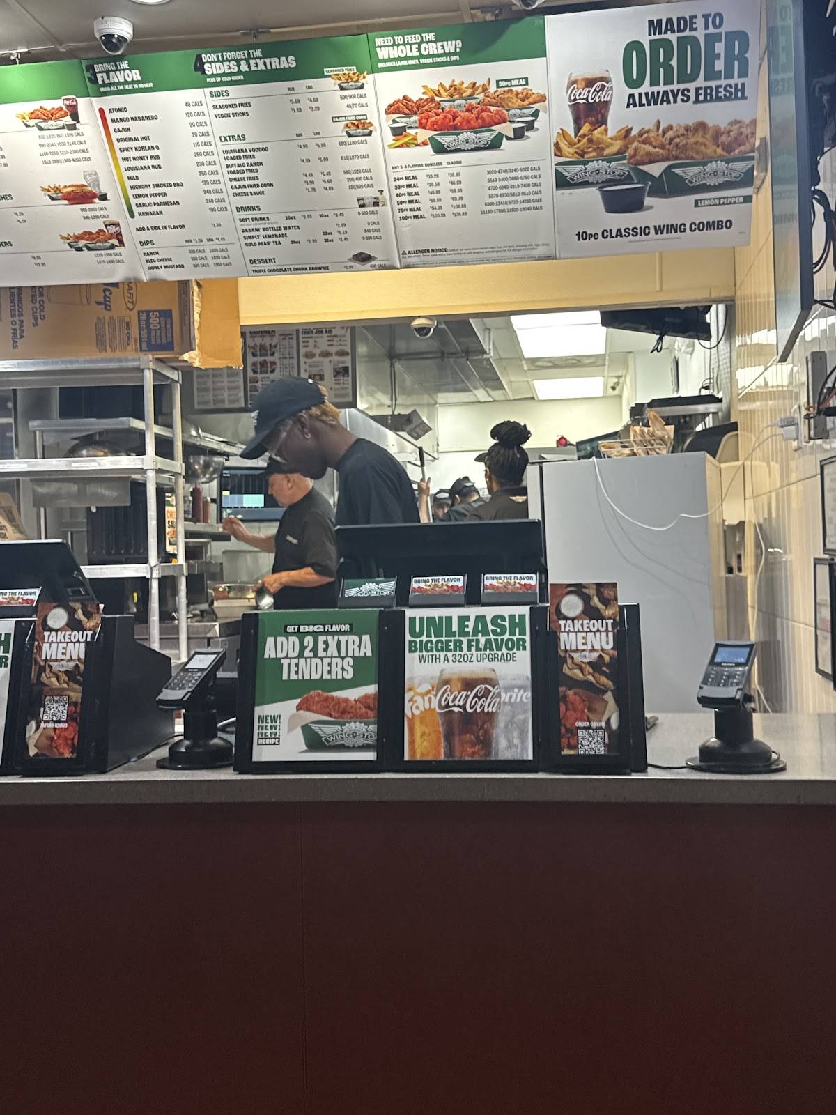 Wingstop меню