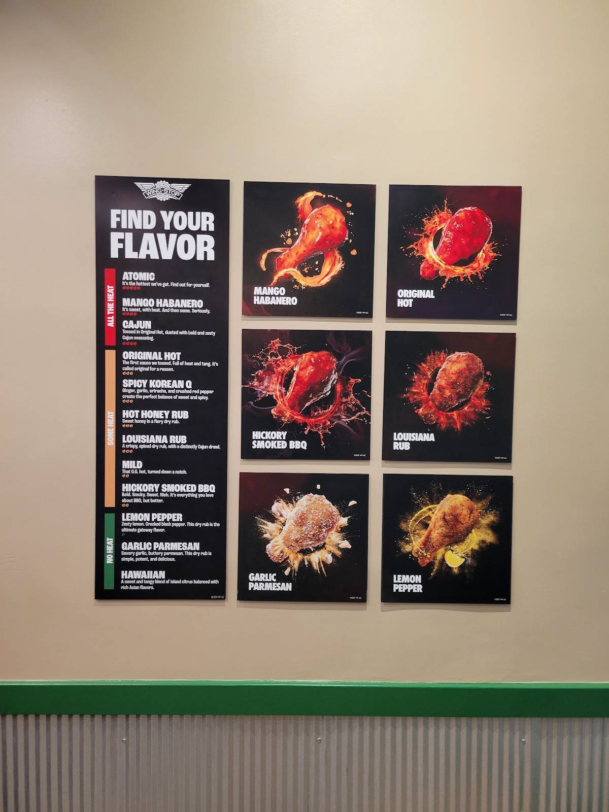 Wingstop меню