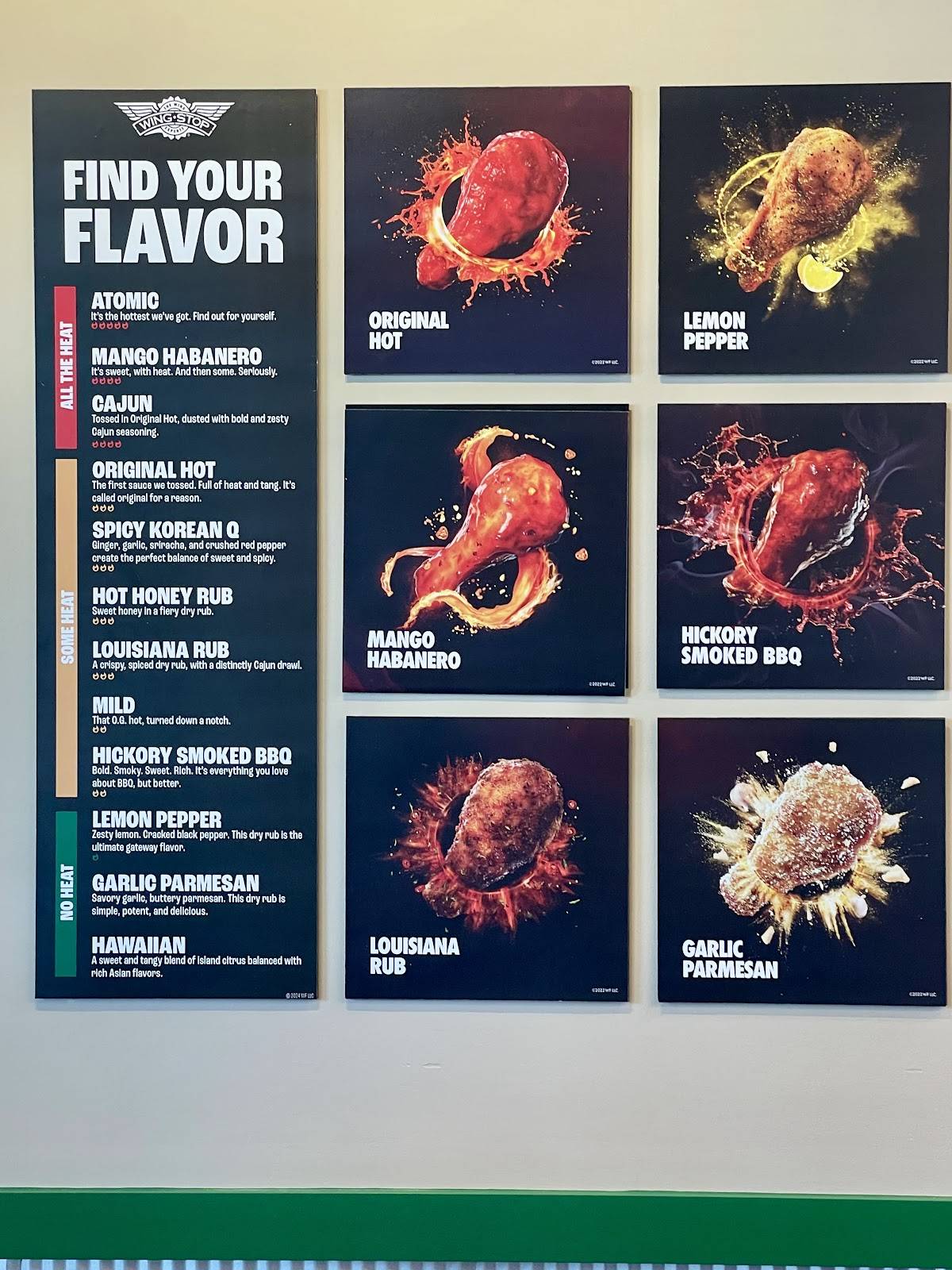 Wingstop меню