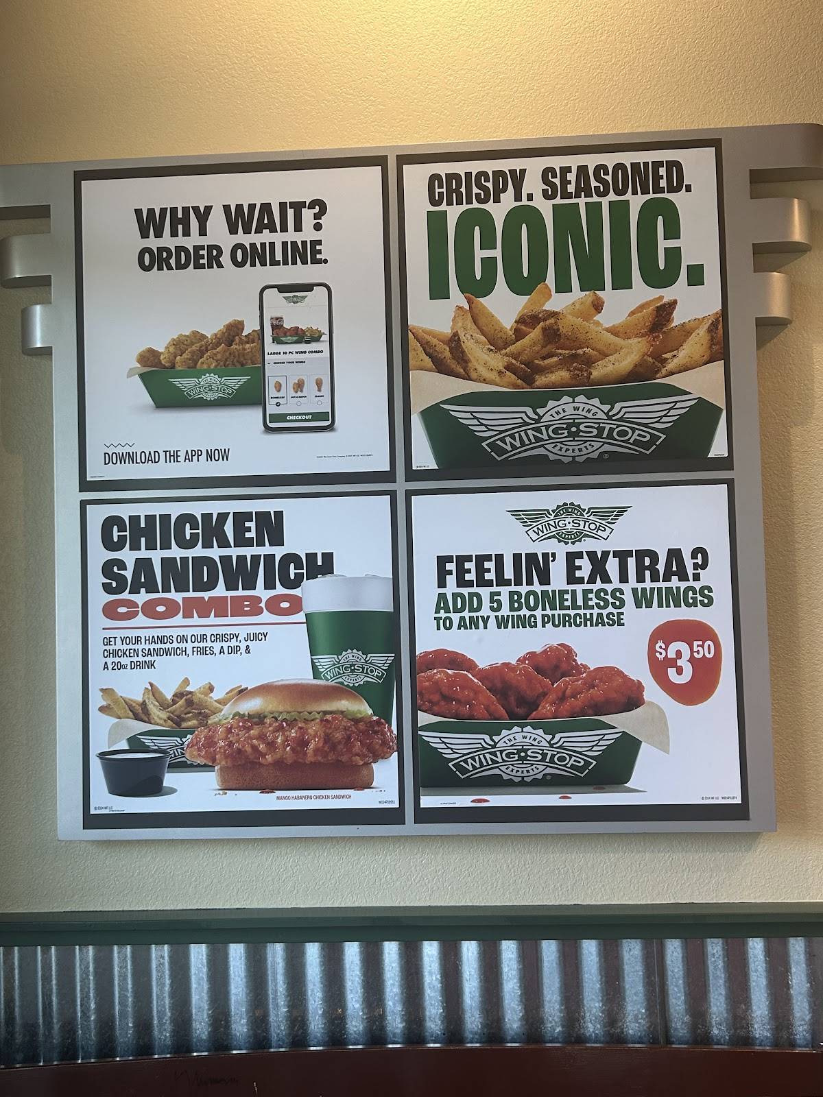Wingstop меню