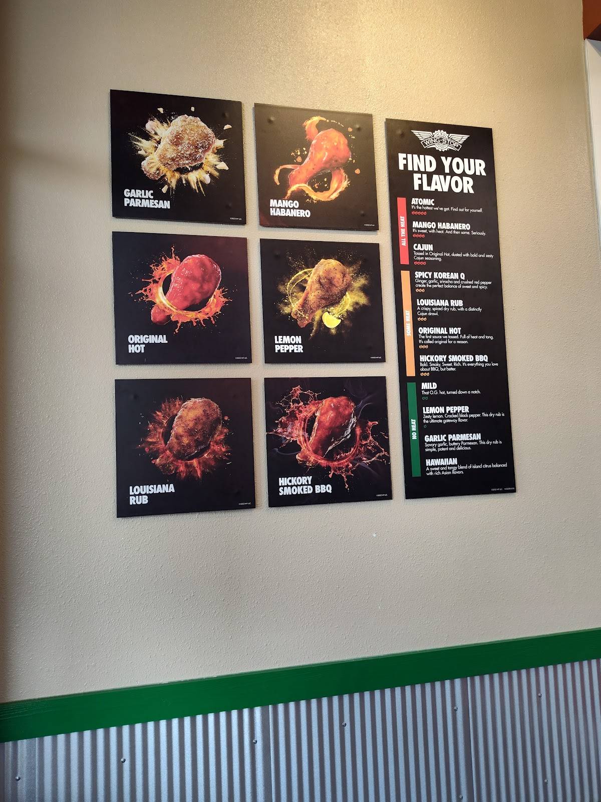 Wingstop меню