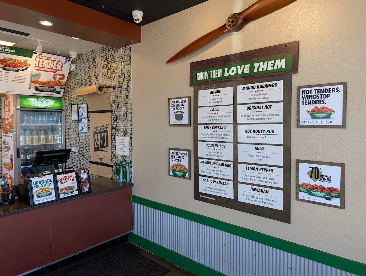 Wingstop меню