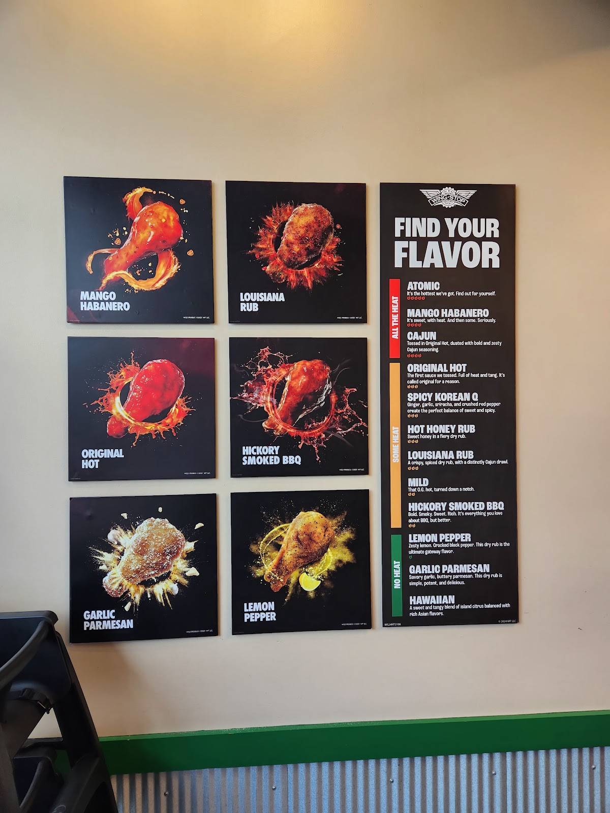 Wingstop меню