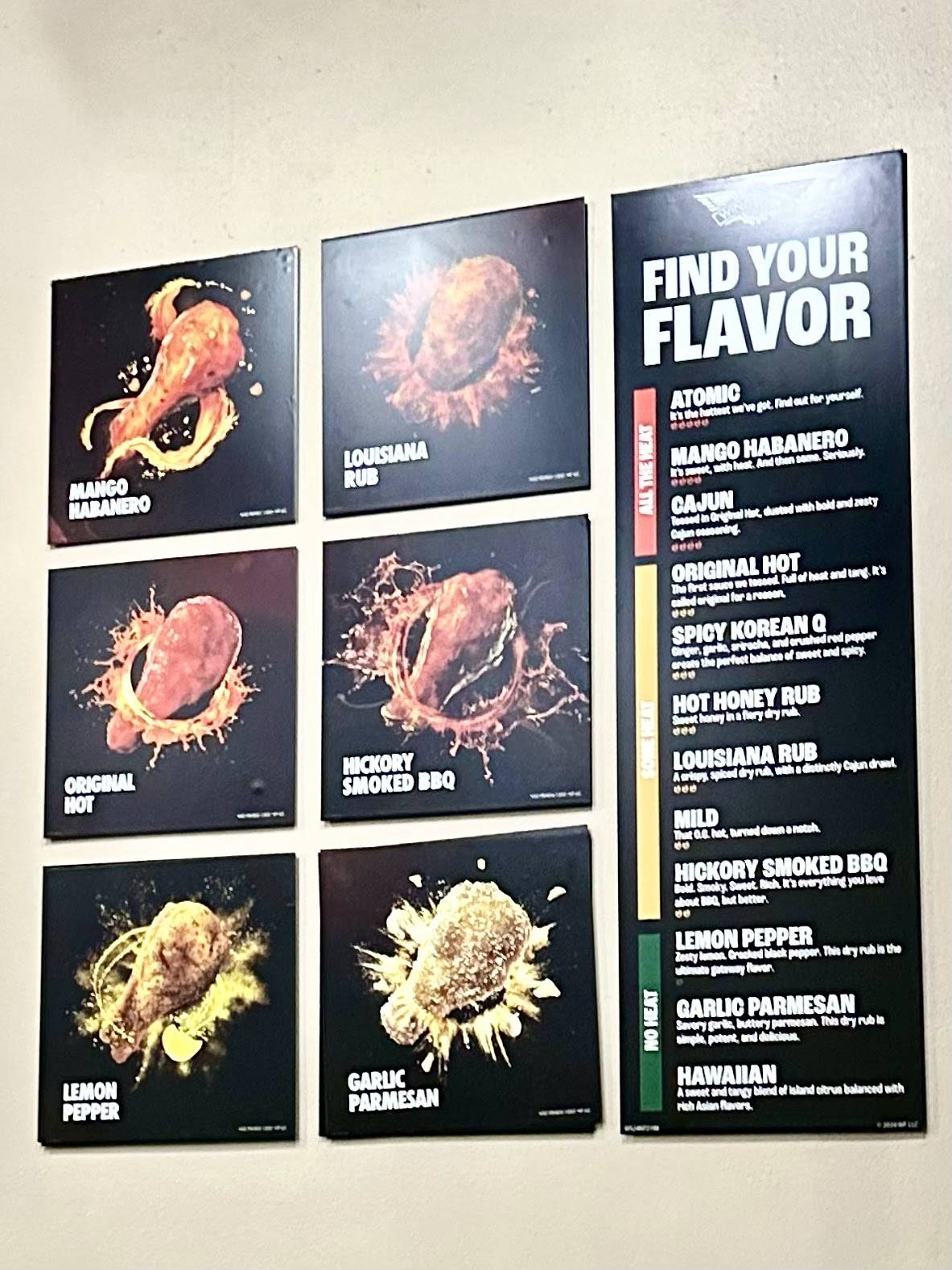 Wingstop меню