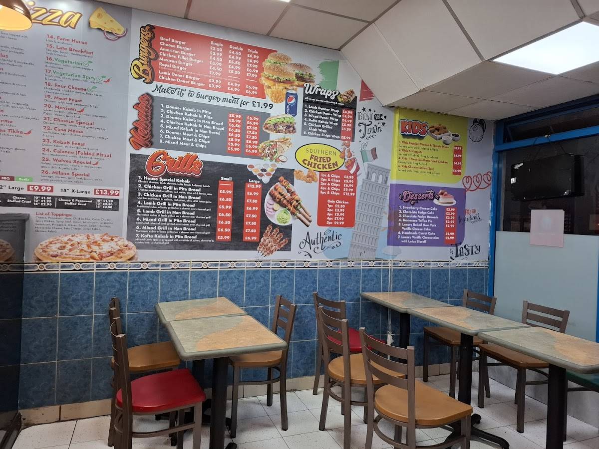 Milano Pizza & Grills Ltd меню