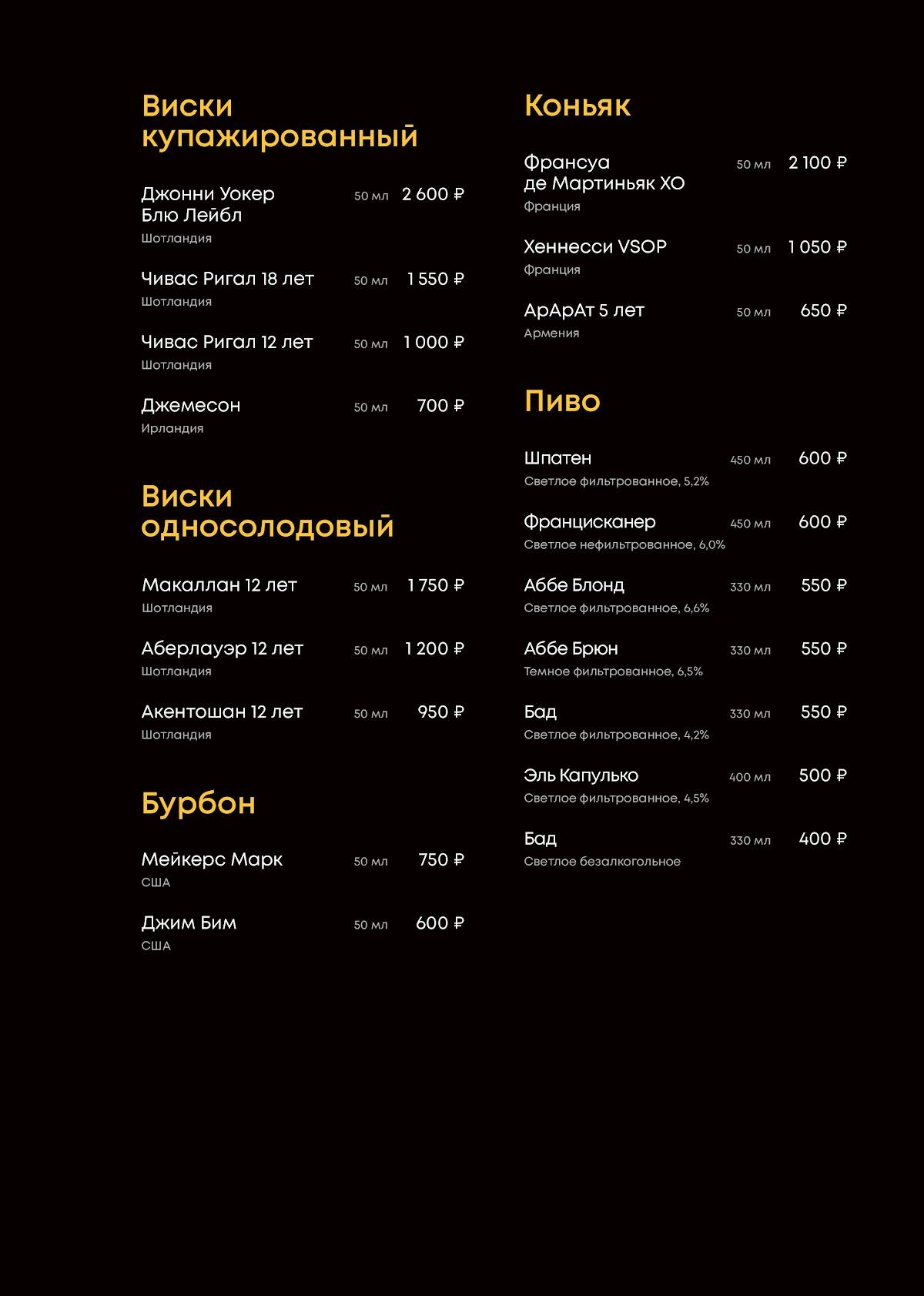 Zажигалка меню
