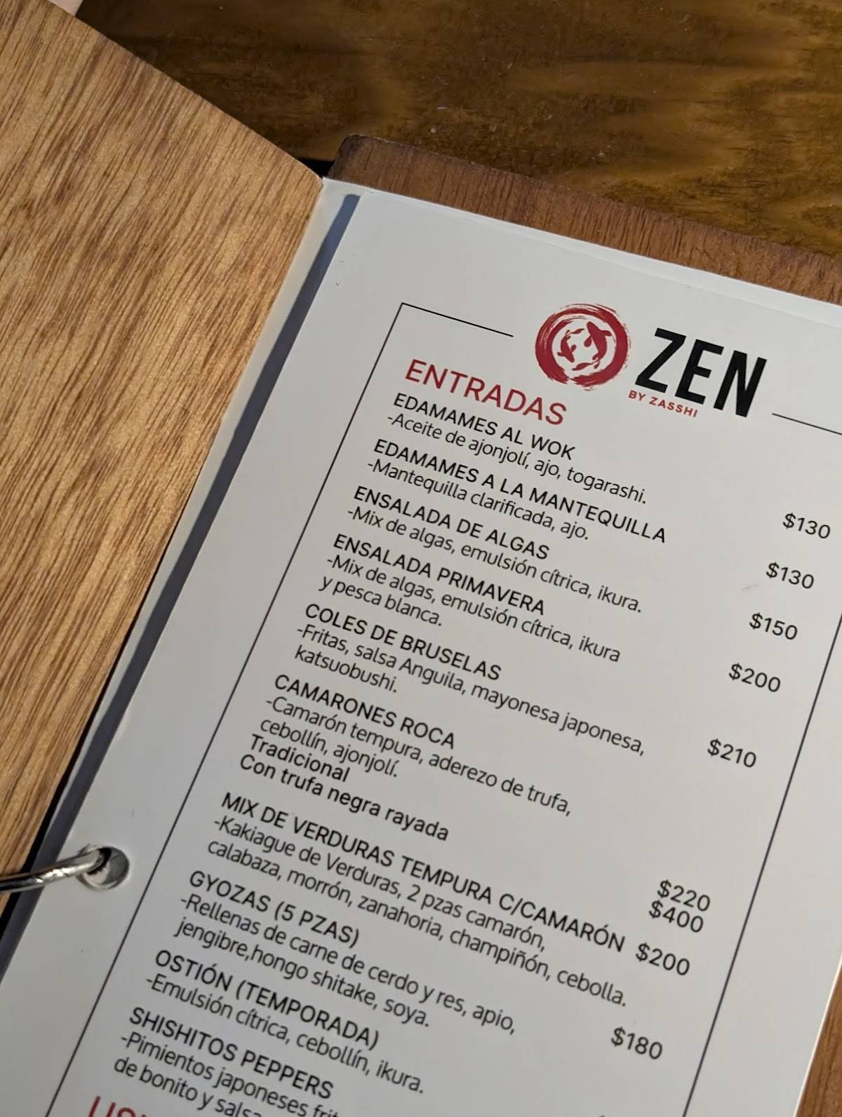 Zen меню