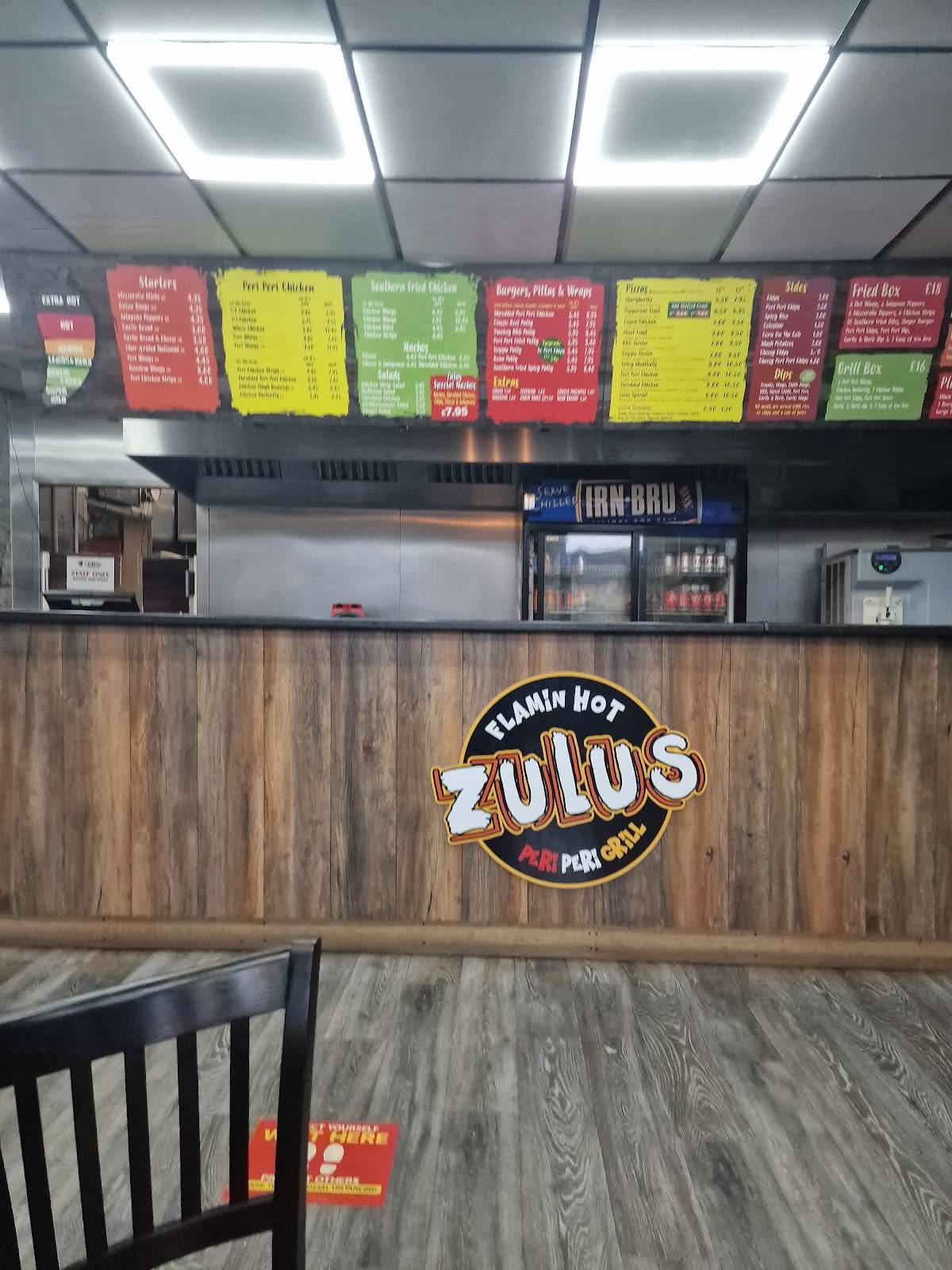 Zulus Peri Peri Grill меню