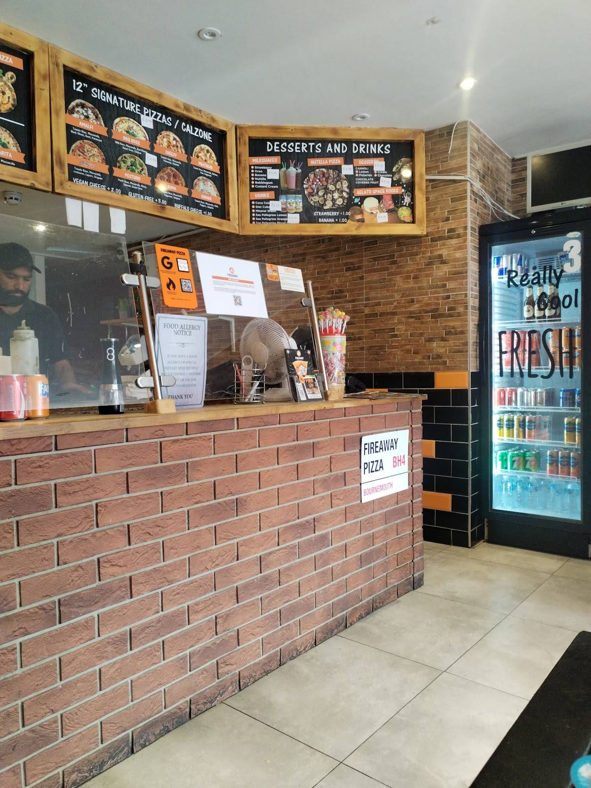 fireaway pizza меню